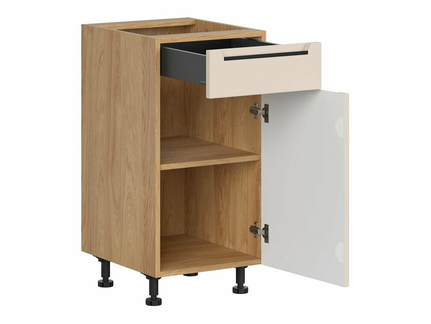 Moduļu skapis ar atvilktni un durvīm Riso Beige 103