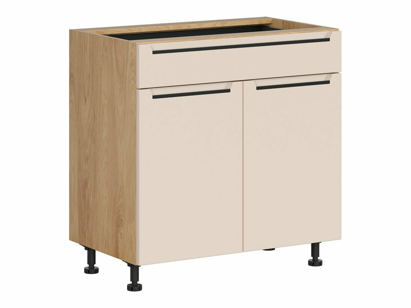 Moduļu skapis ar atvilktni un durvīm Riso Beige 106