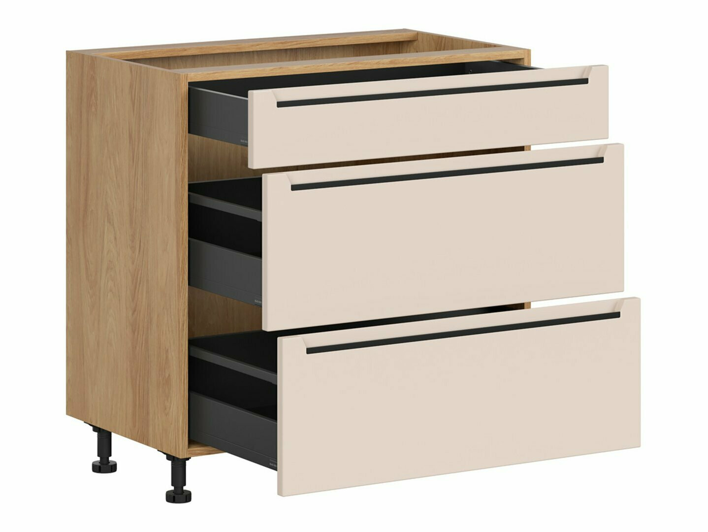 Moduļu skapis ar atvilktnēm Riso Beige 111