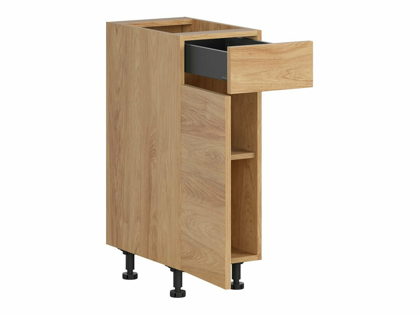 Moduļu skapis ar atvilktni un durvīm Amper Oak 102