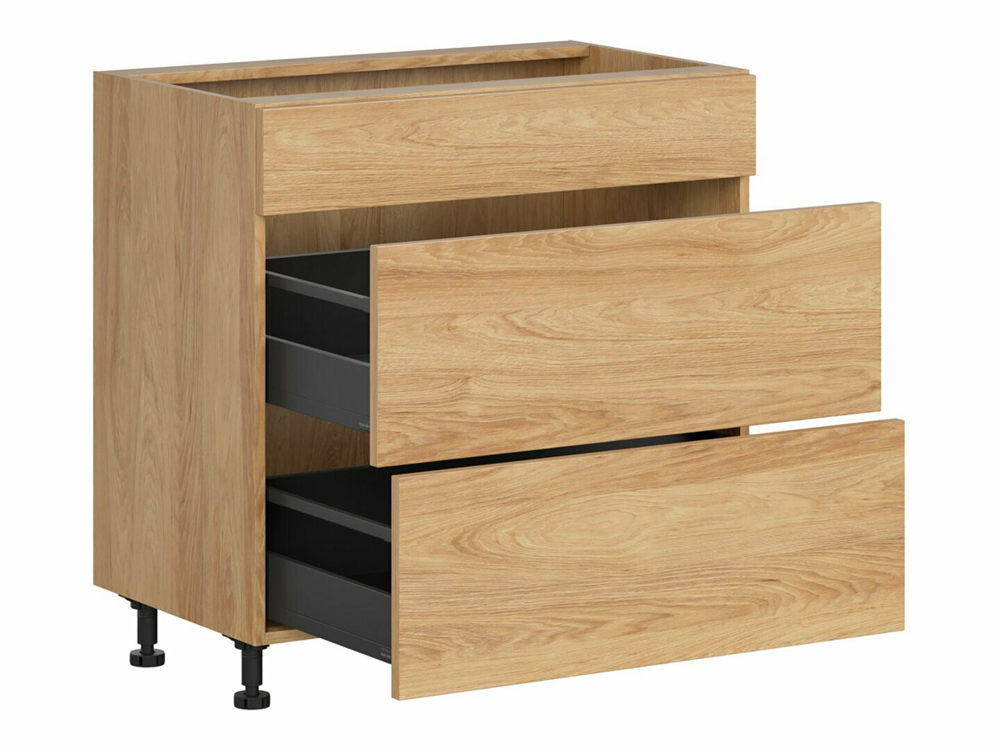 Moduļu skapis ar atvilktnēm Amper Oak 108