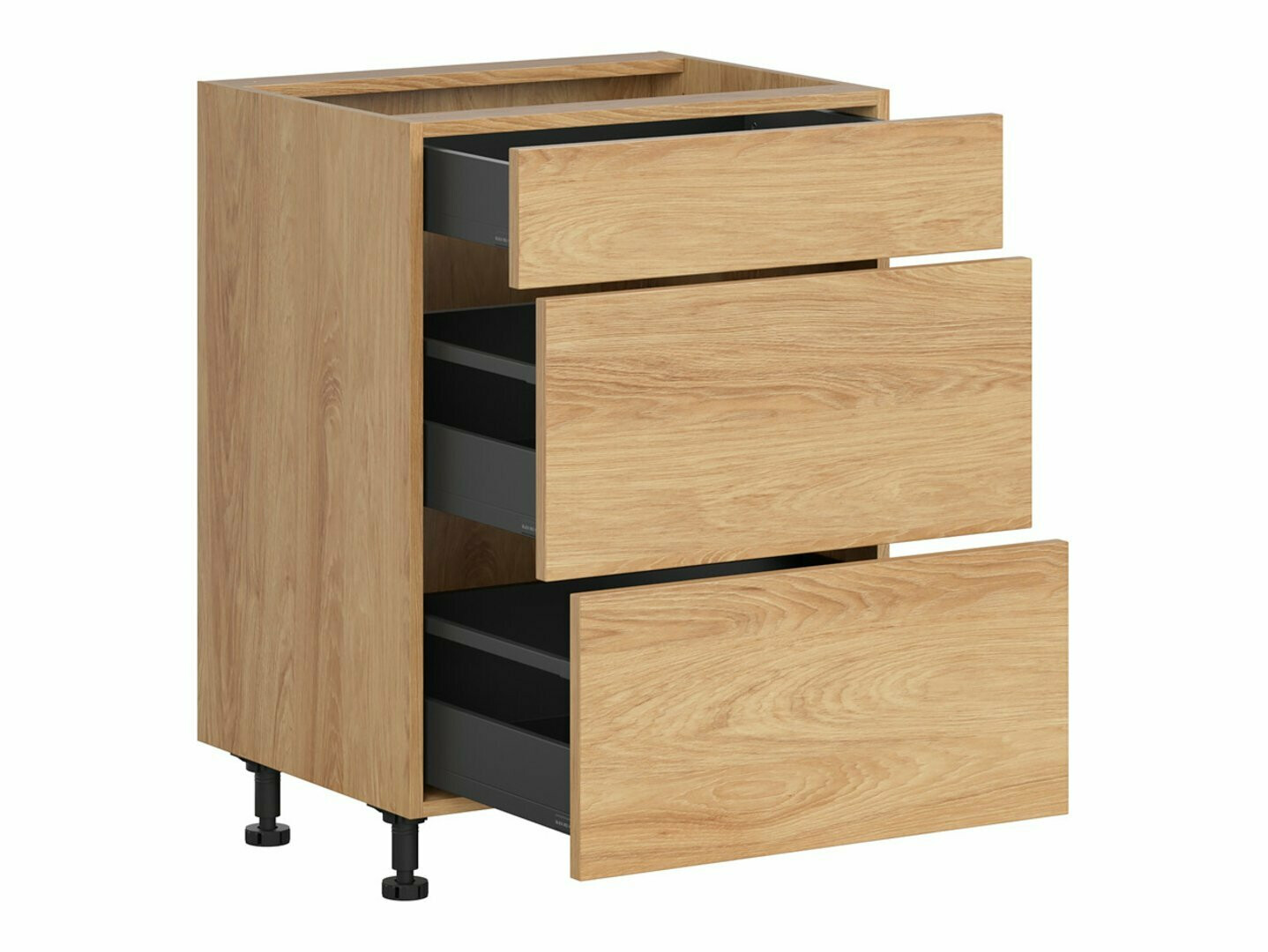 Moduļu skapis ar atvilktnēm Amper Oak 110