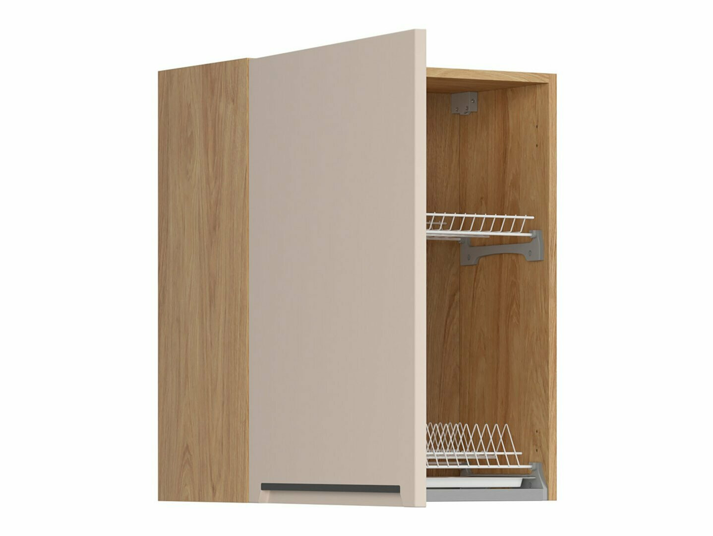 Moduļu piekarams skapis ar trauku žāvētāju Riso Beige 153
