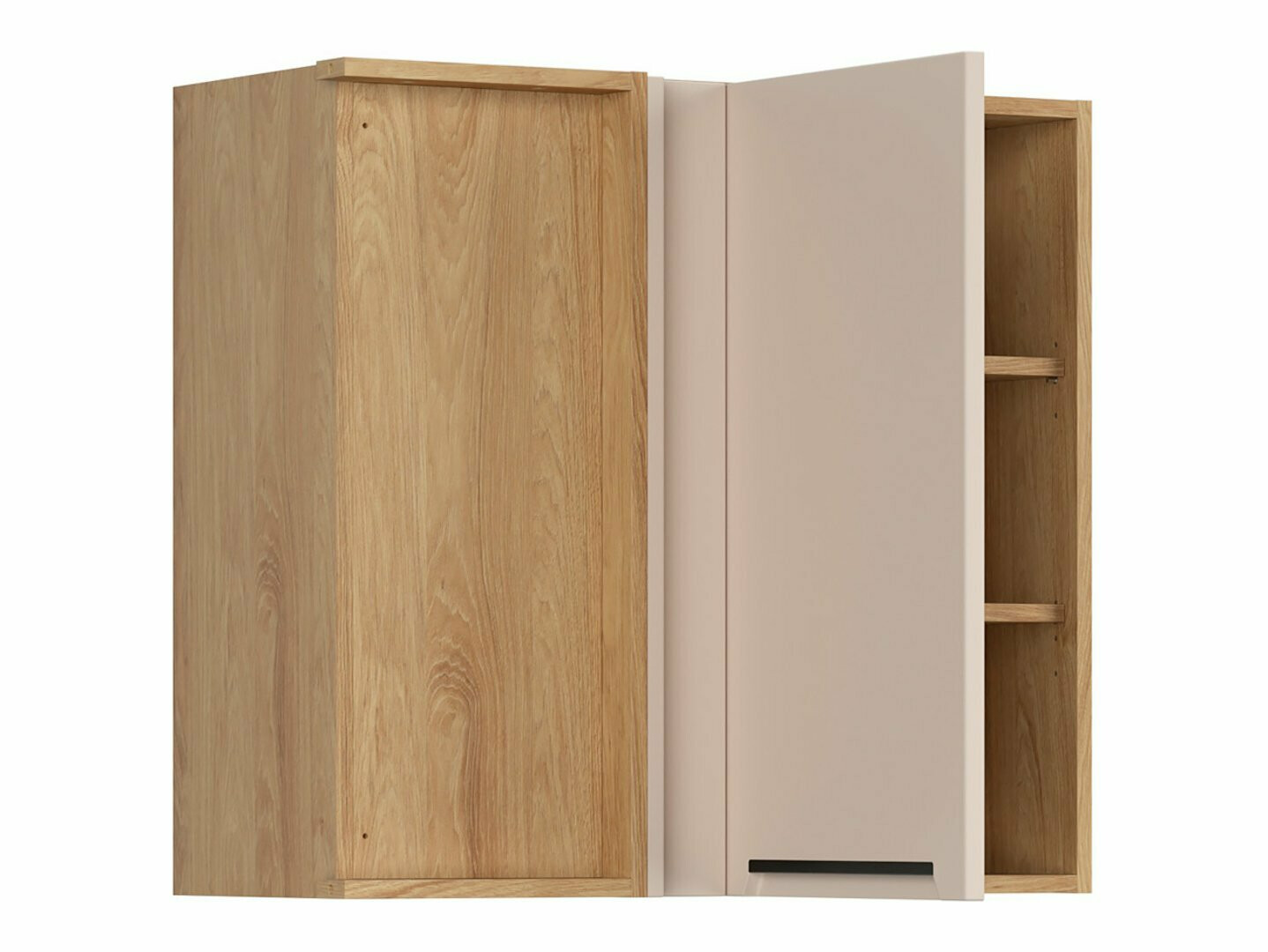 Moduļu piekarams stūra skapis Riso Beige 156
