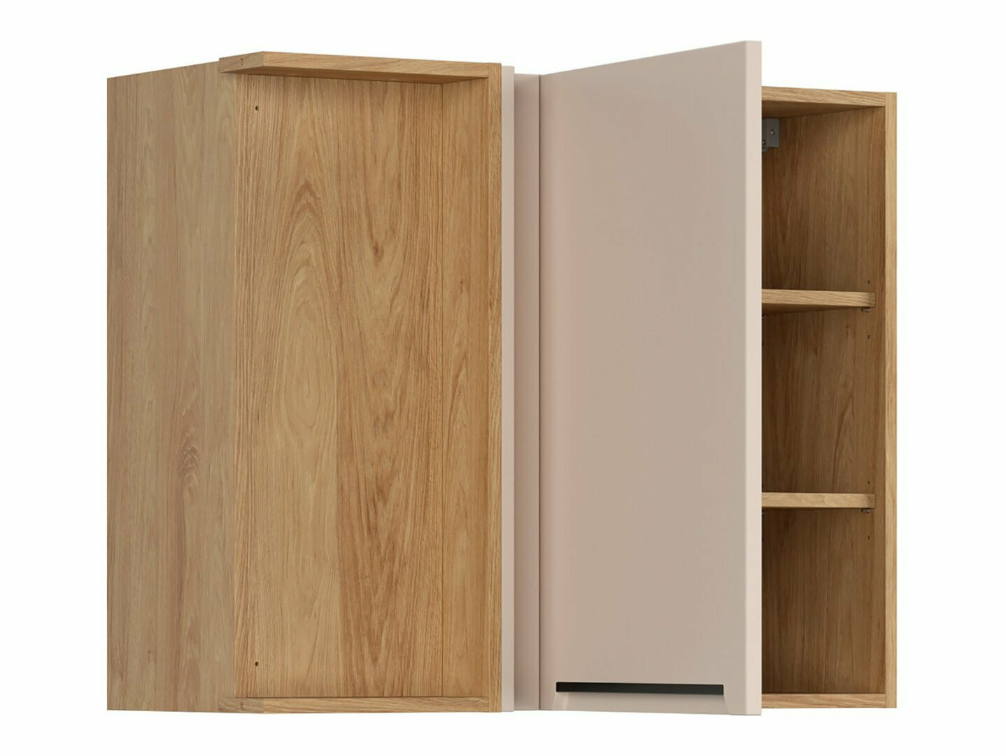 Moduļu piekarams stūra skapis Riso Beige 158