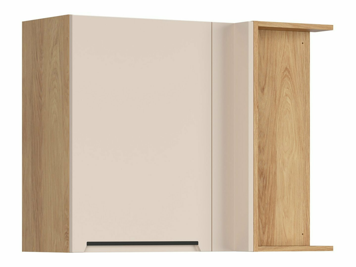 Moduļu piekarams stūra skapis Riso Beige 158