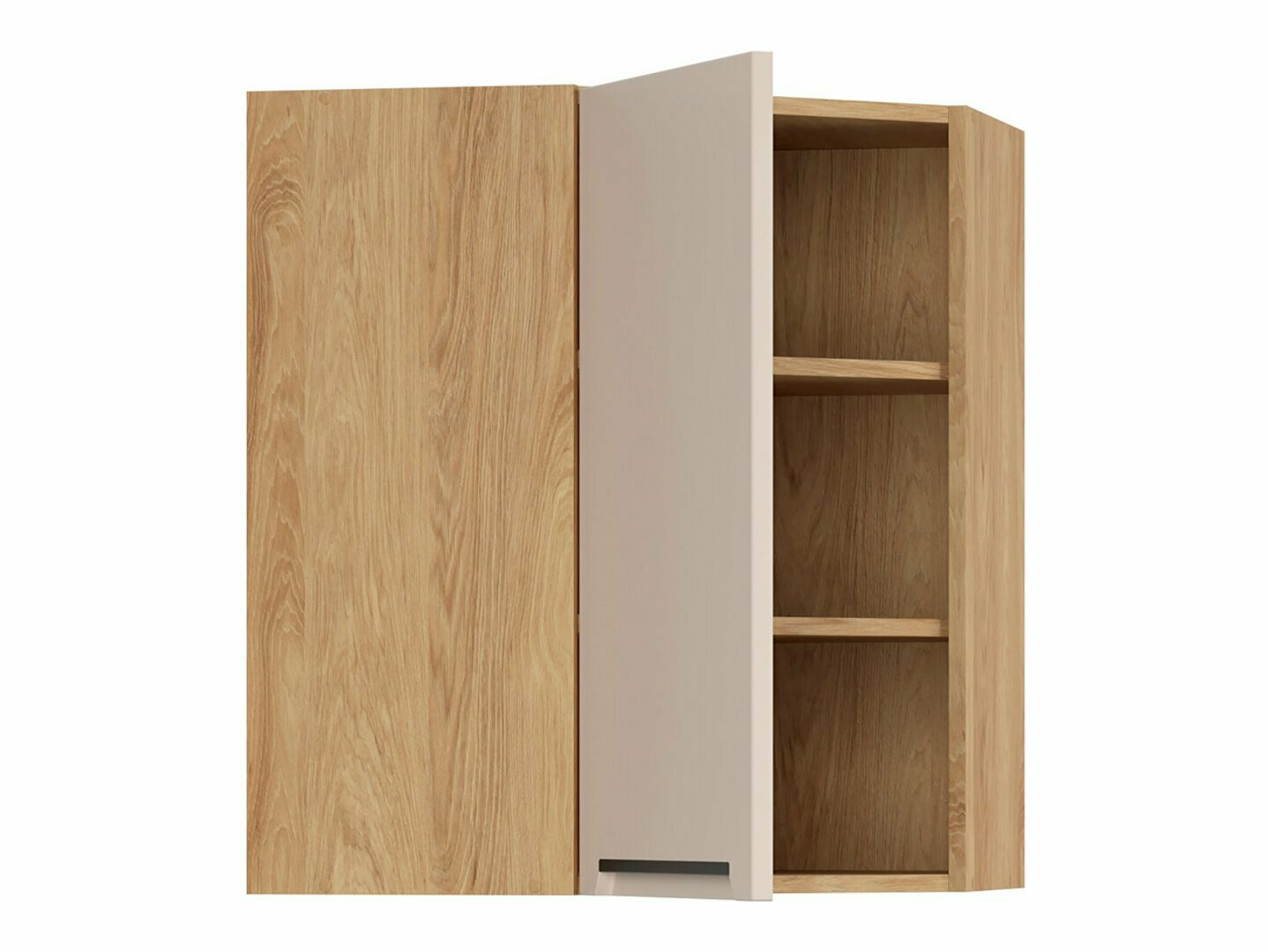 Moduļu piekarams stūra skapis Riso Beige 160