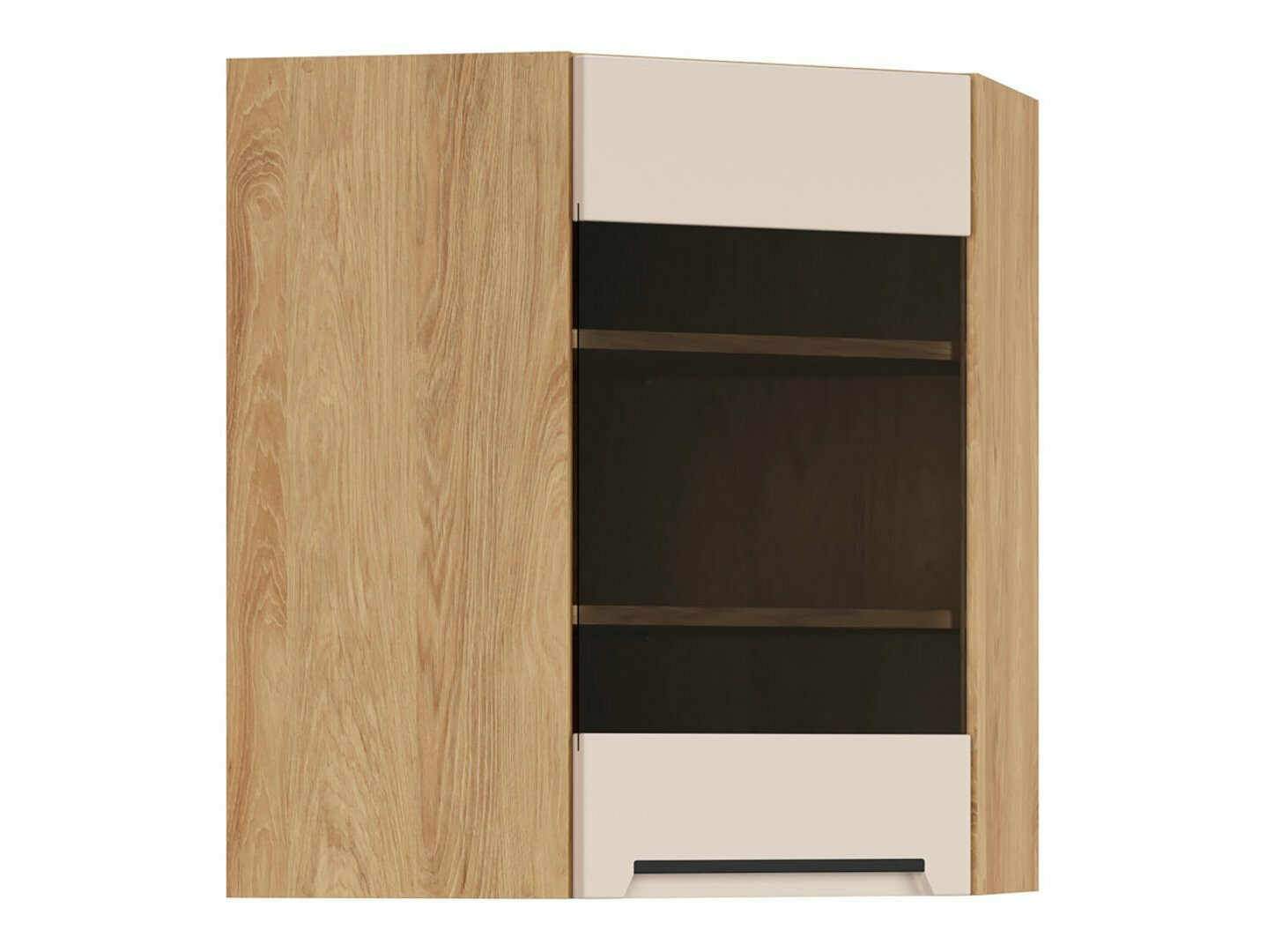 Moduļu piekarams stūra skapis Riso Beige 161