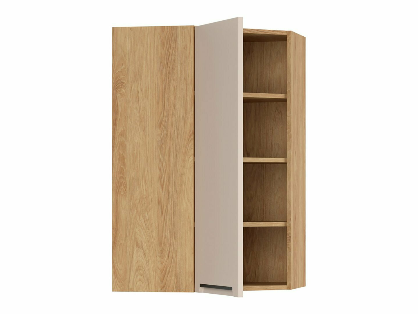 Moduļu piekarams stūra skapis Riso Beige 162