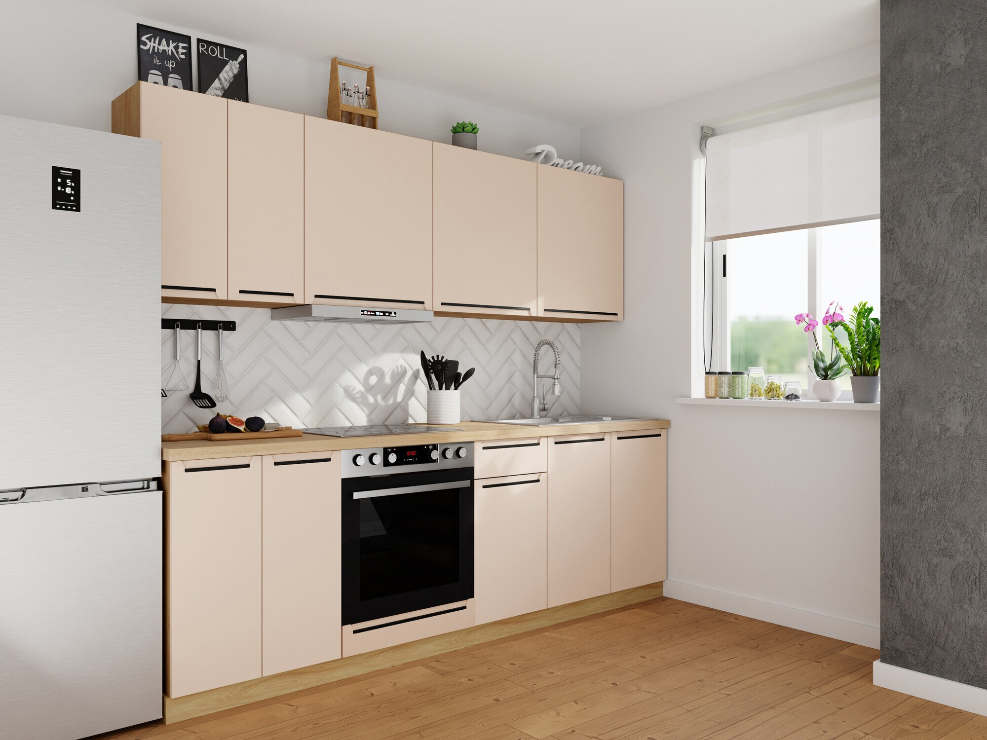 Moduļu virtuves komplekts Riso Beige 170