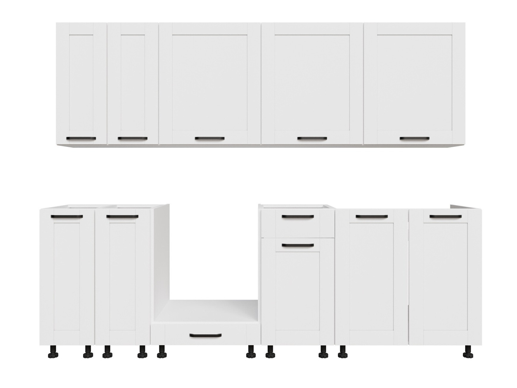 Moduļu virtuves komplekts Eva White 171