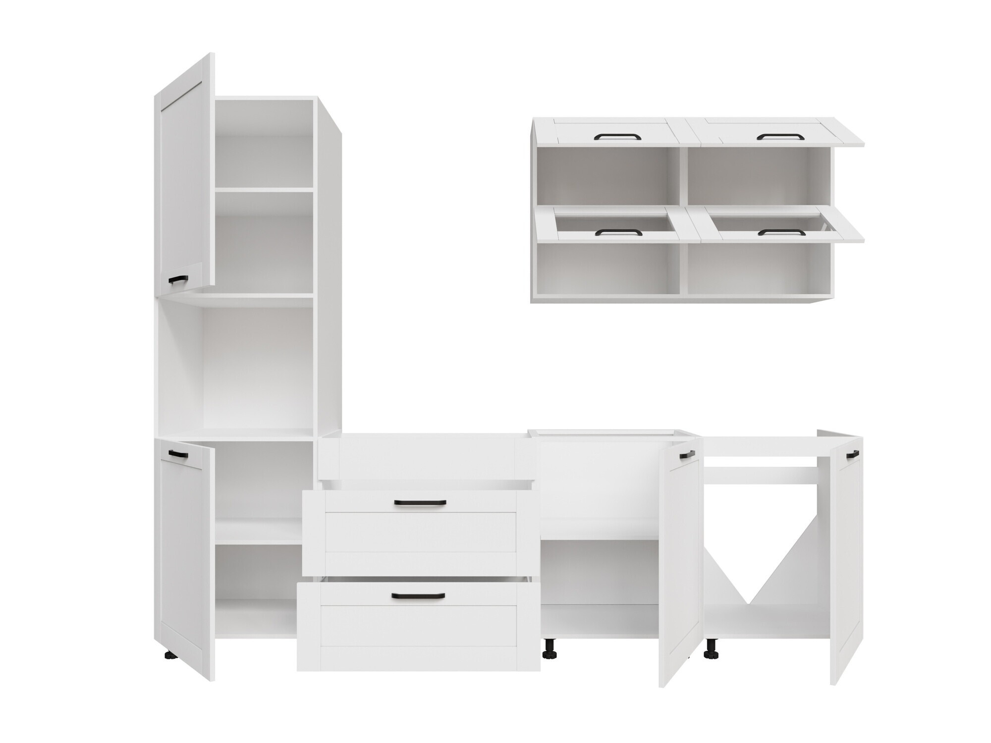 Moduļu virtuves komplekts Eva White 172