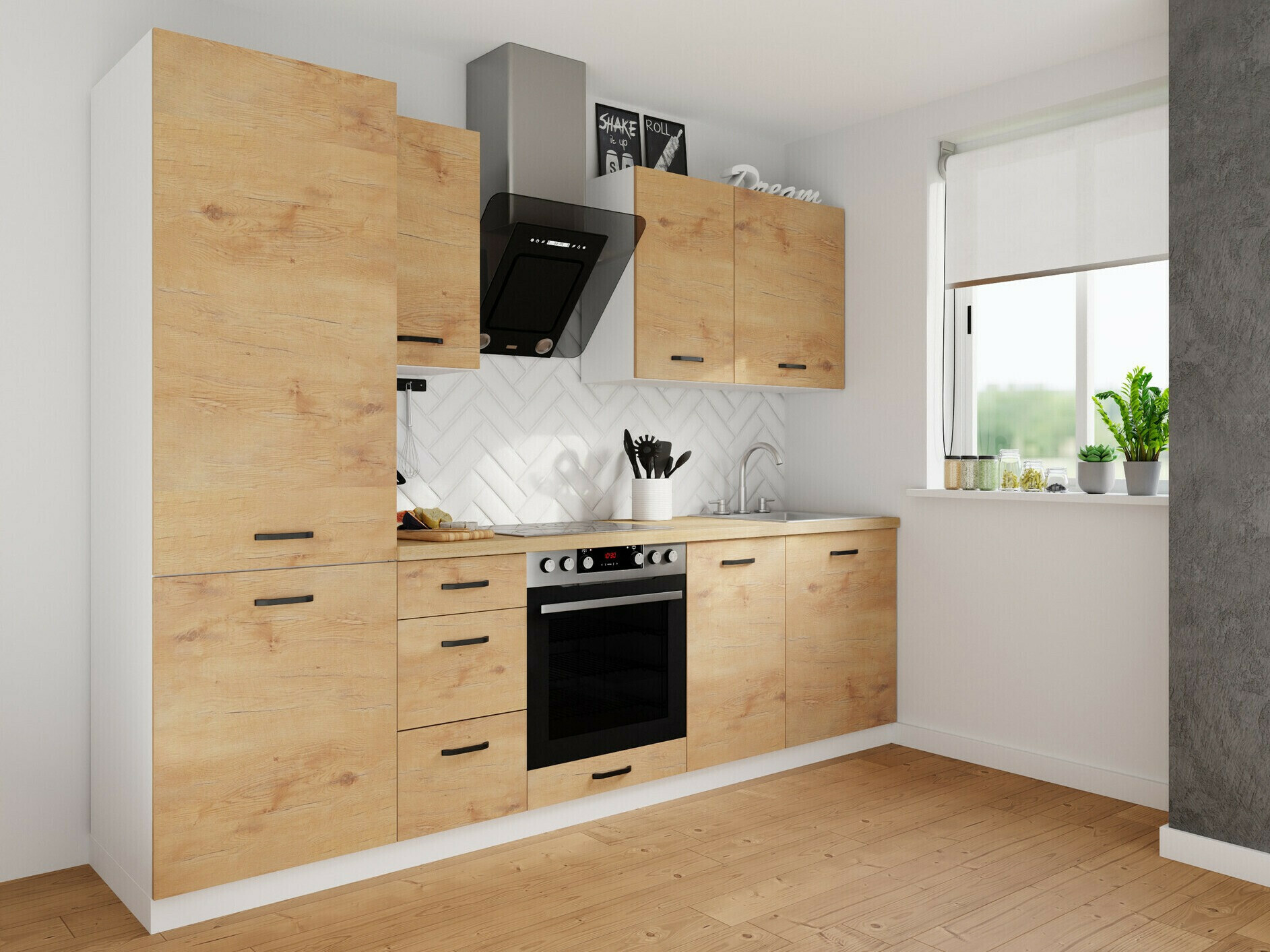 Moduļu skapis izlietnei ar durvīm Amper Lancelot 124