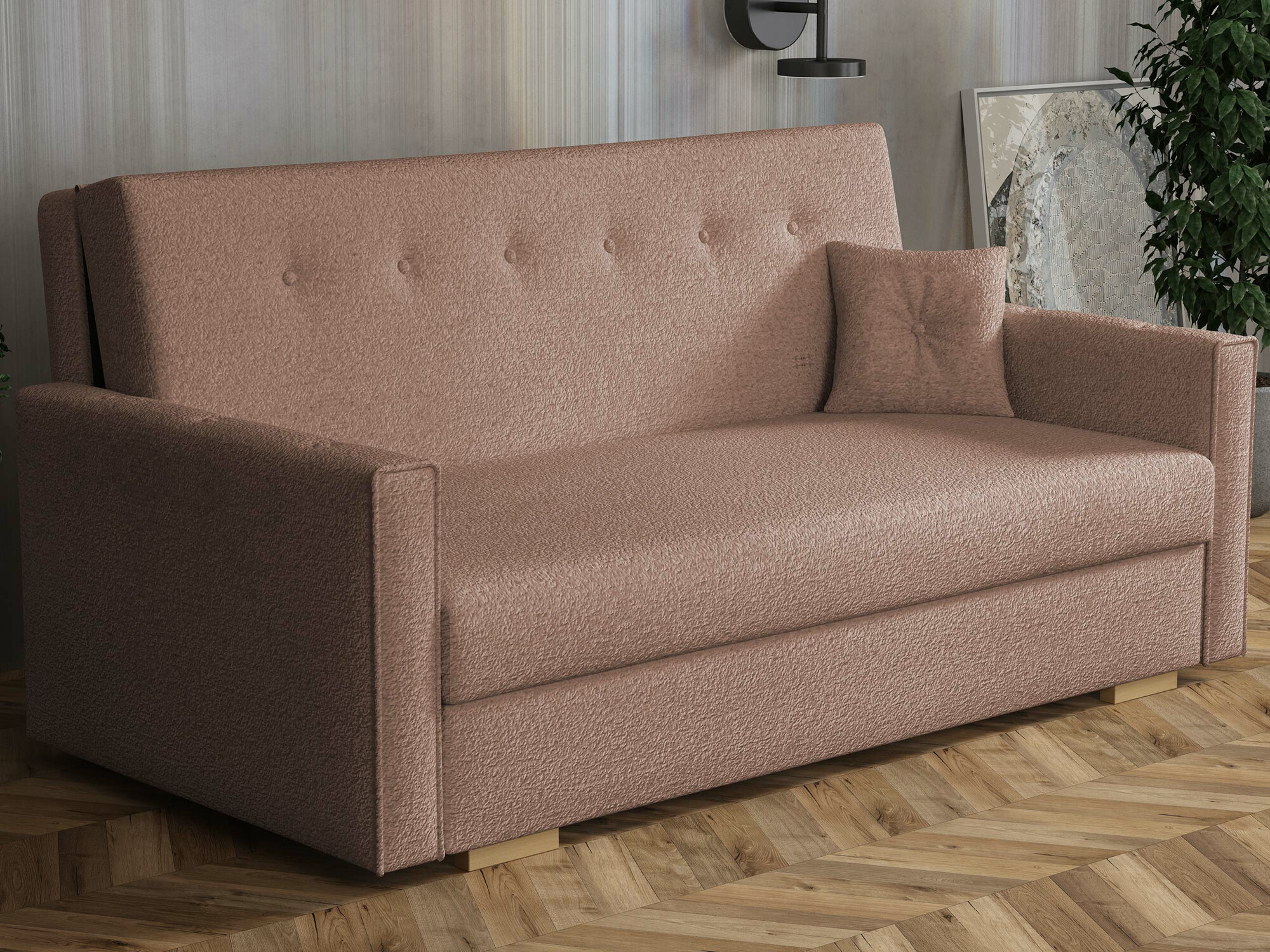 Dīvāns gulta Caelrin IV (Coral 45)