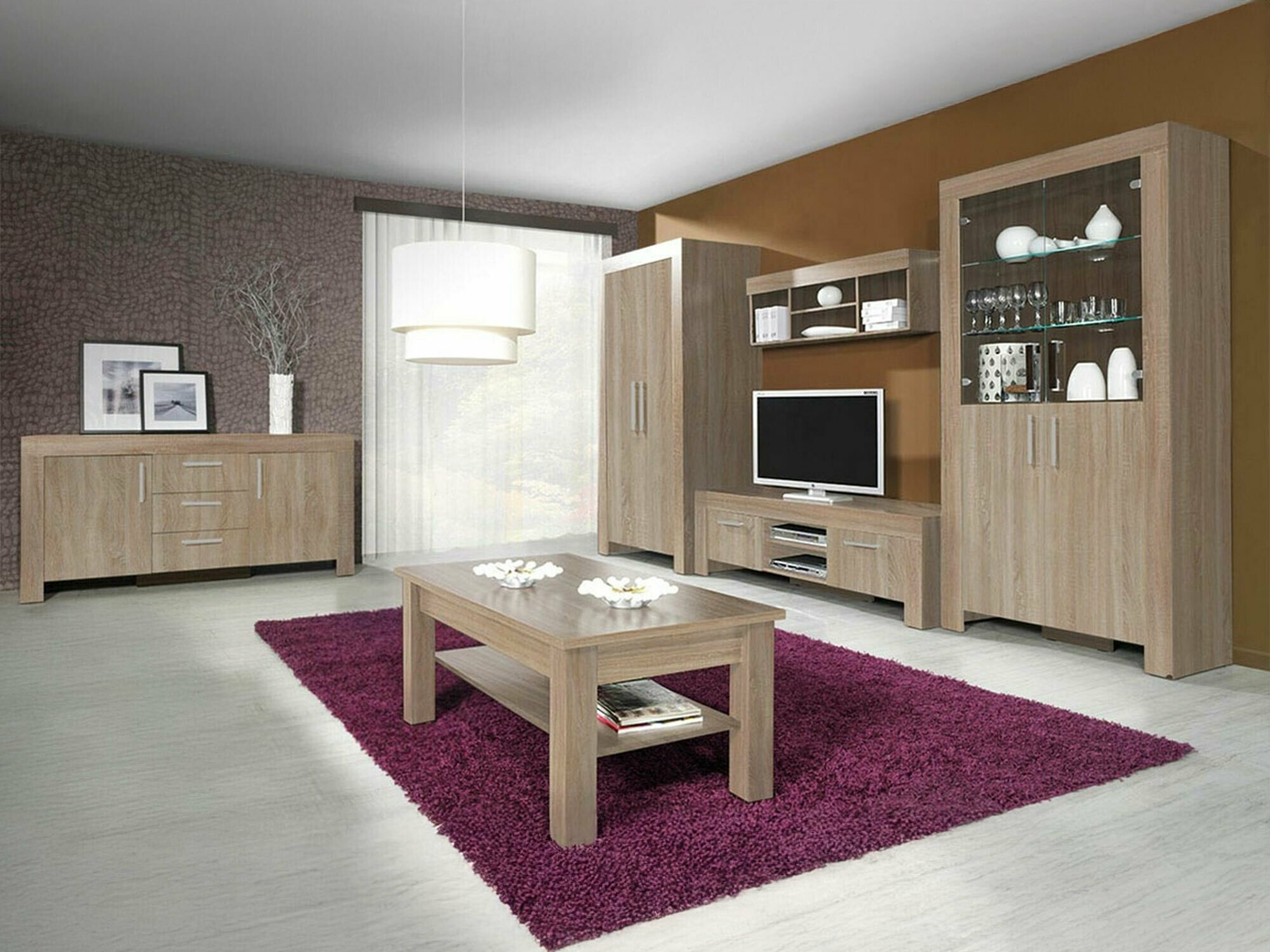 Viesistabas komplekts Melfeli 126 (Sonomas ozols)
