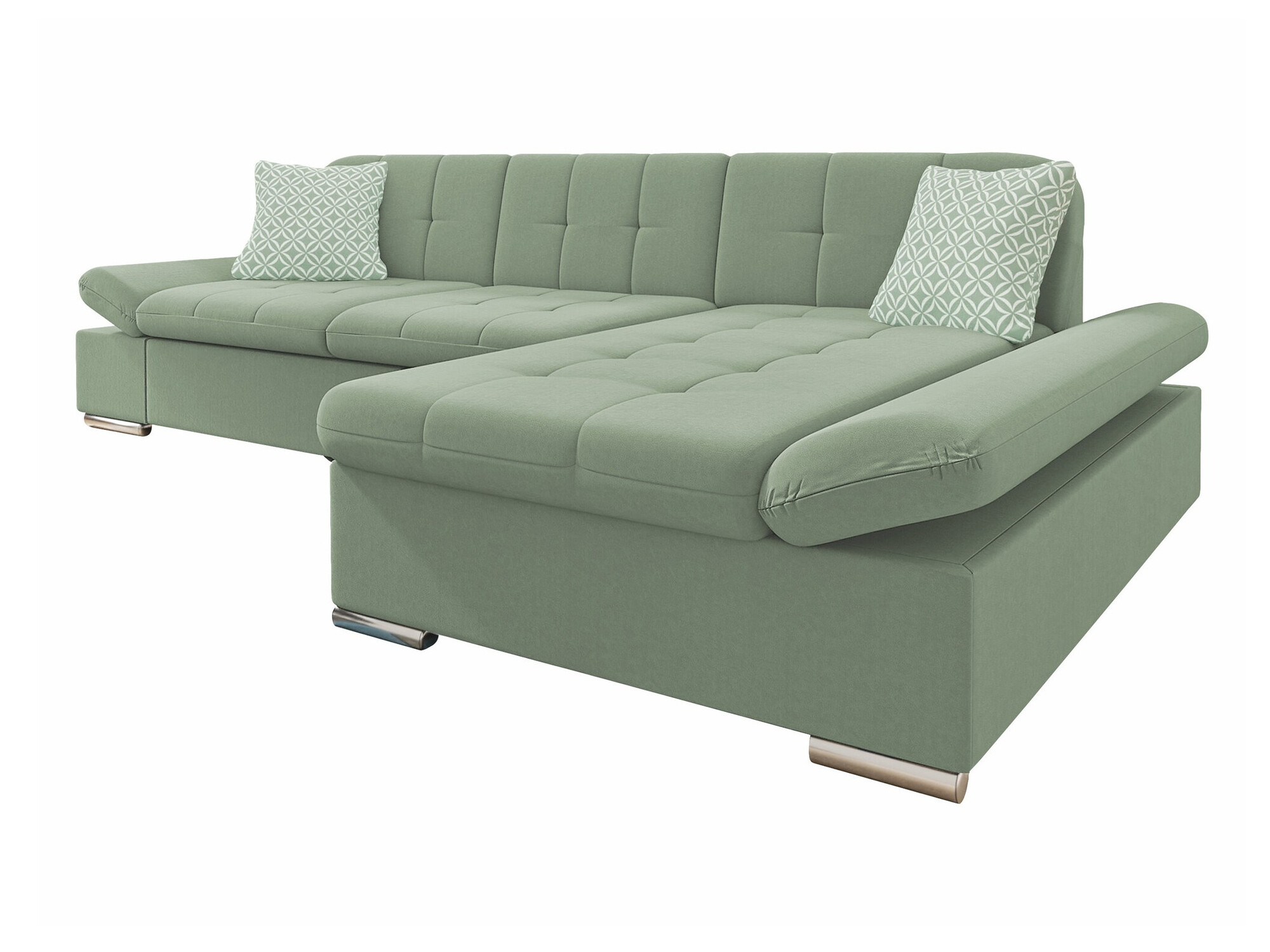 Stūra dīvāns Comfivo Sanitas I (Uttario Velvet 2954 + Evo 29)