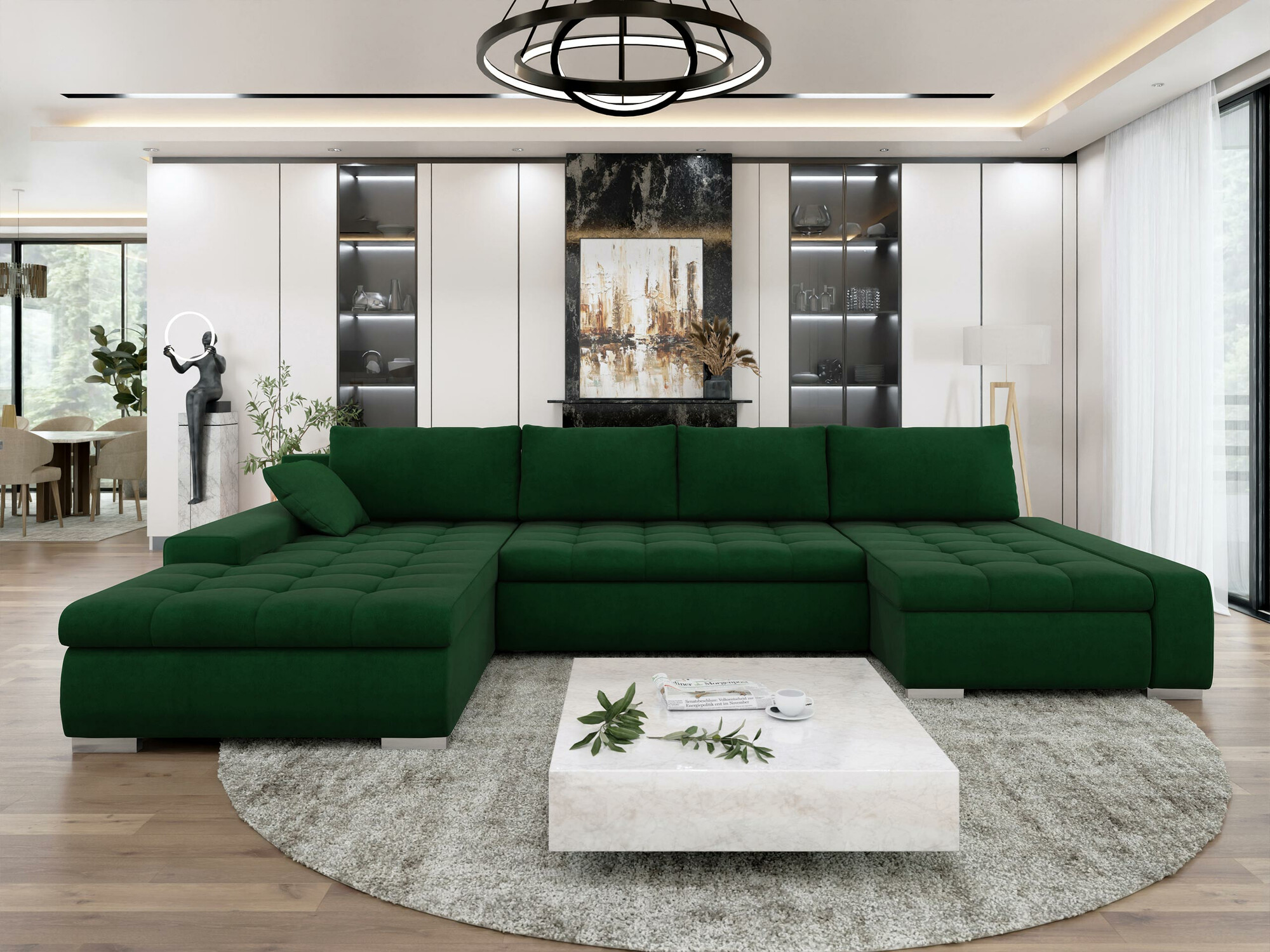 Stūra dīvāns Comfivo Oliva (Uttario Velvet 2951)
