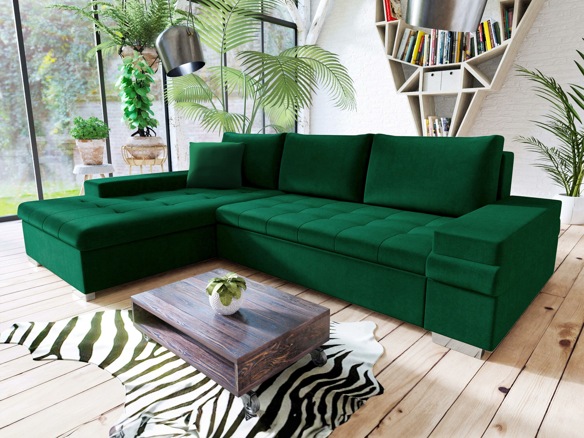 Stūra dīvāns Comfivo Olivetum I (Magic Velvet 2225)