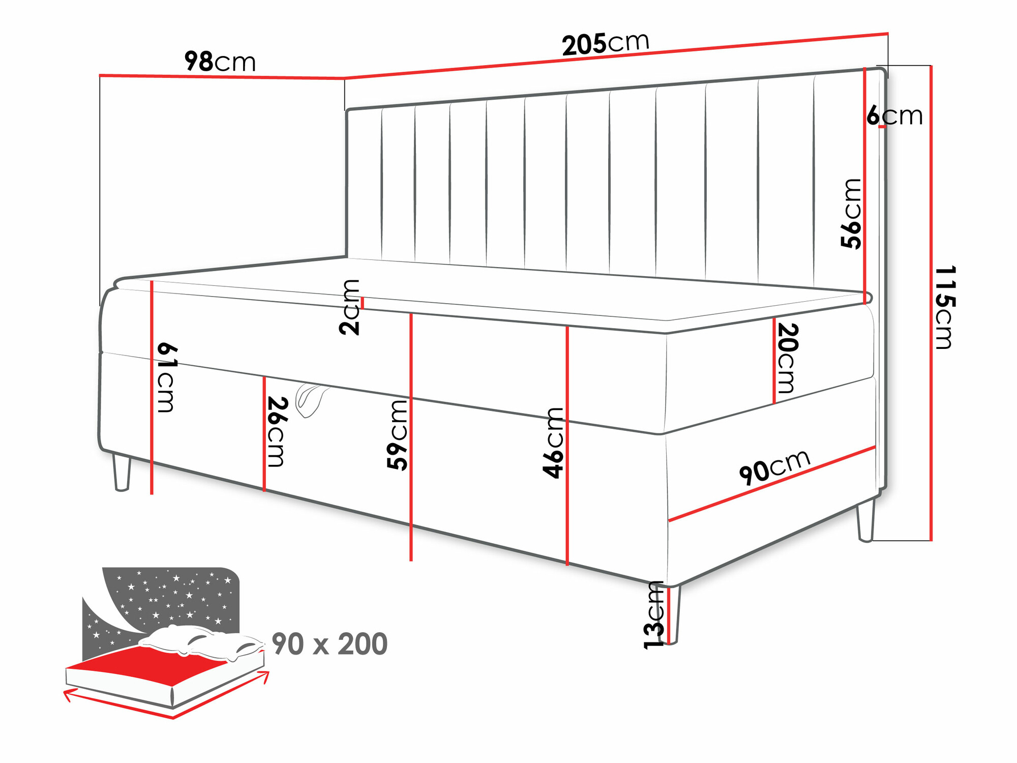 Kontinentālā gulta Lucus I (Soft 017 + Fresh 4)