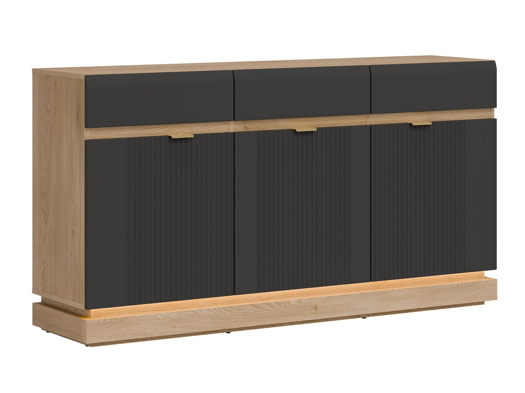 Kumode Teselbu 104 (Antracīts + Ozols)