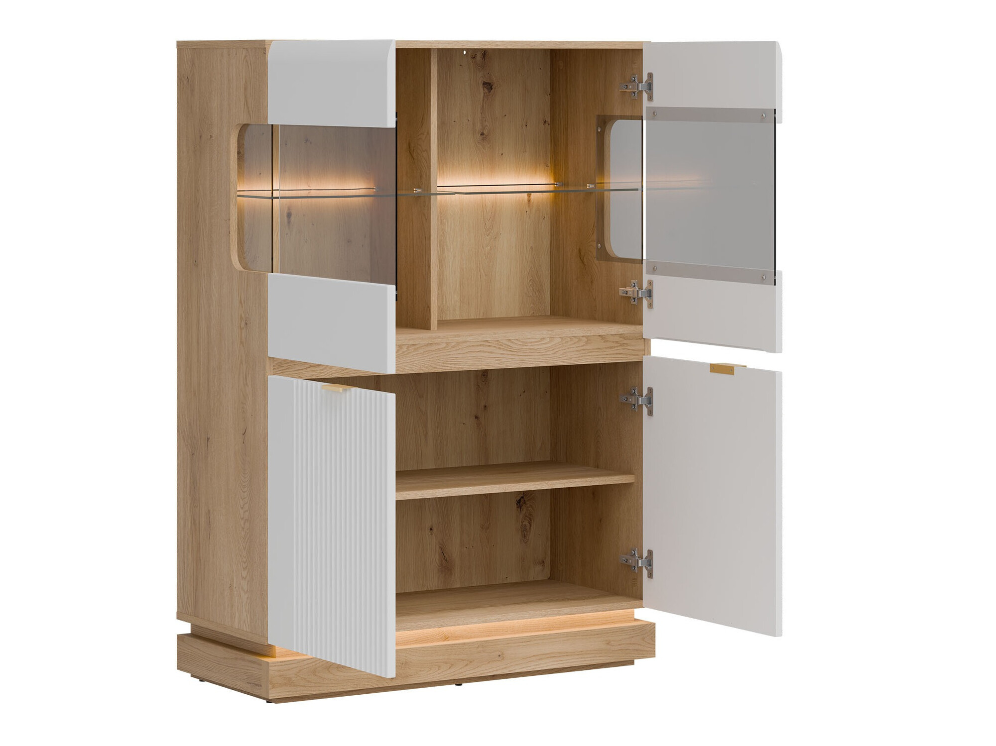 Skapis Teselbu 105 (Balts + Ozols)