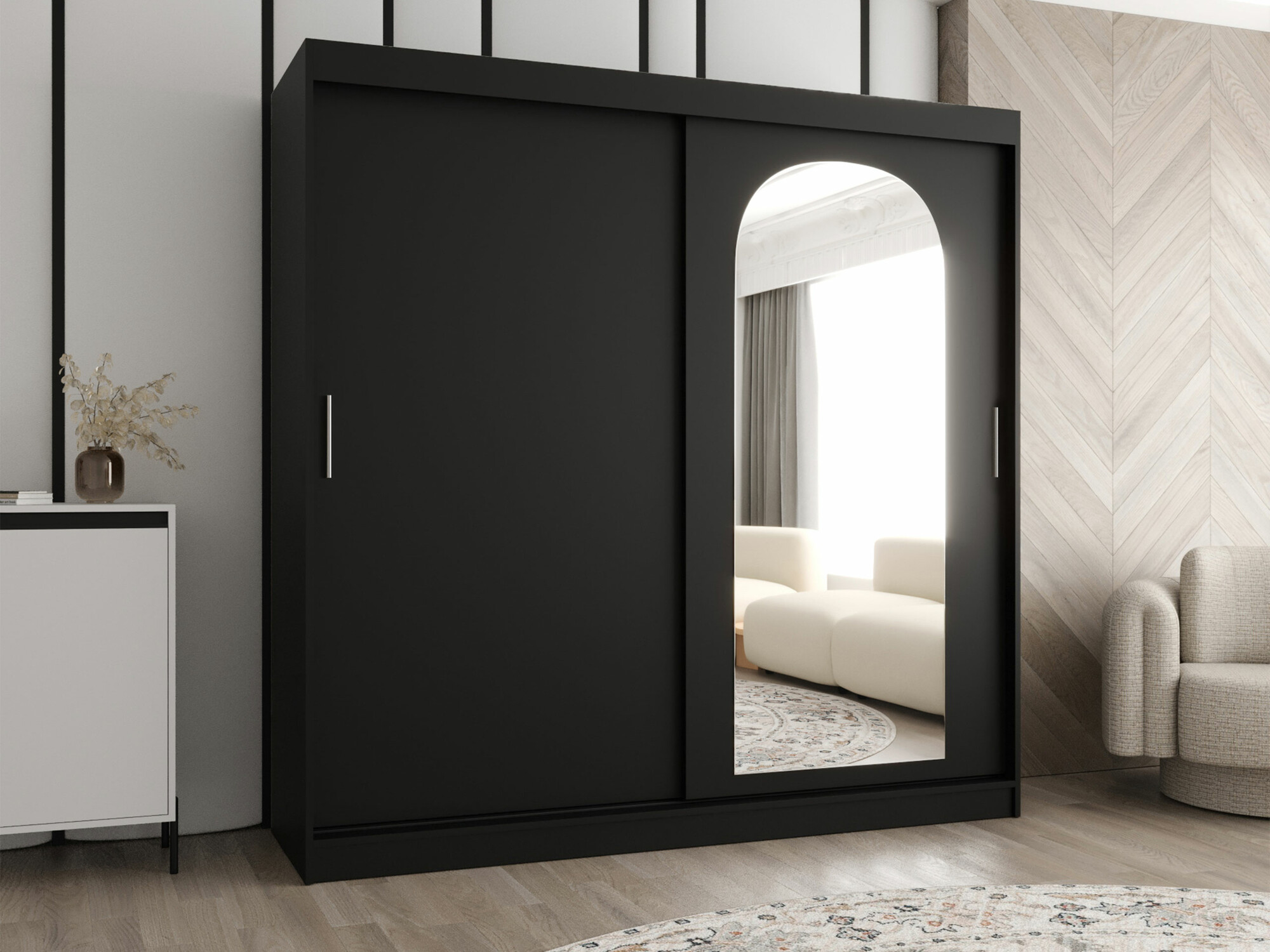 Skapis Hartford 499 (Melns)