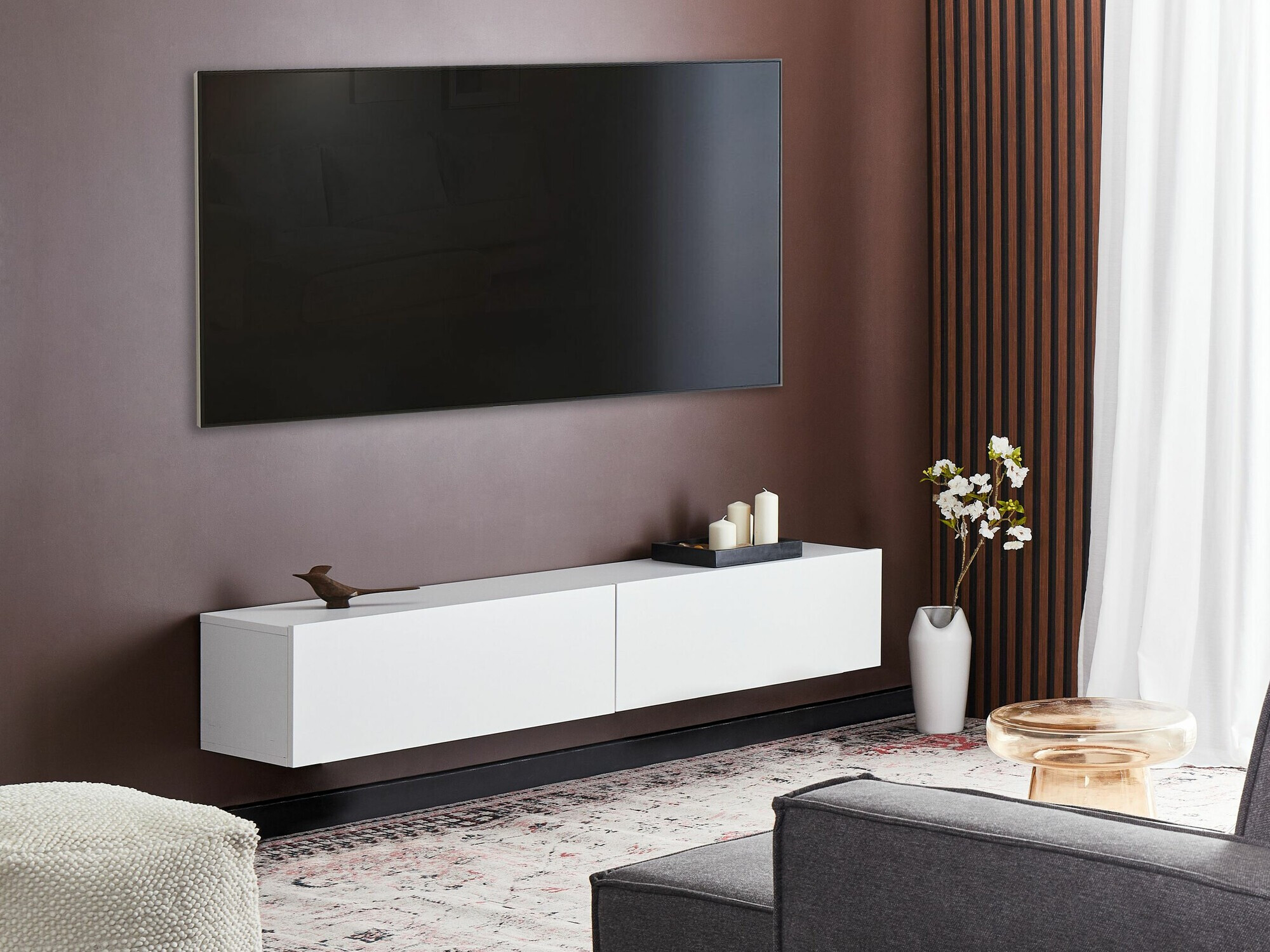 TV galds Berwyn 2664 (Balts)