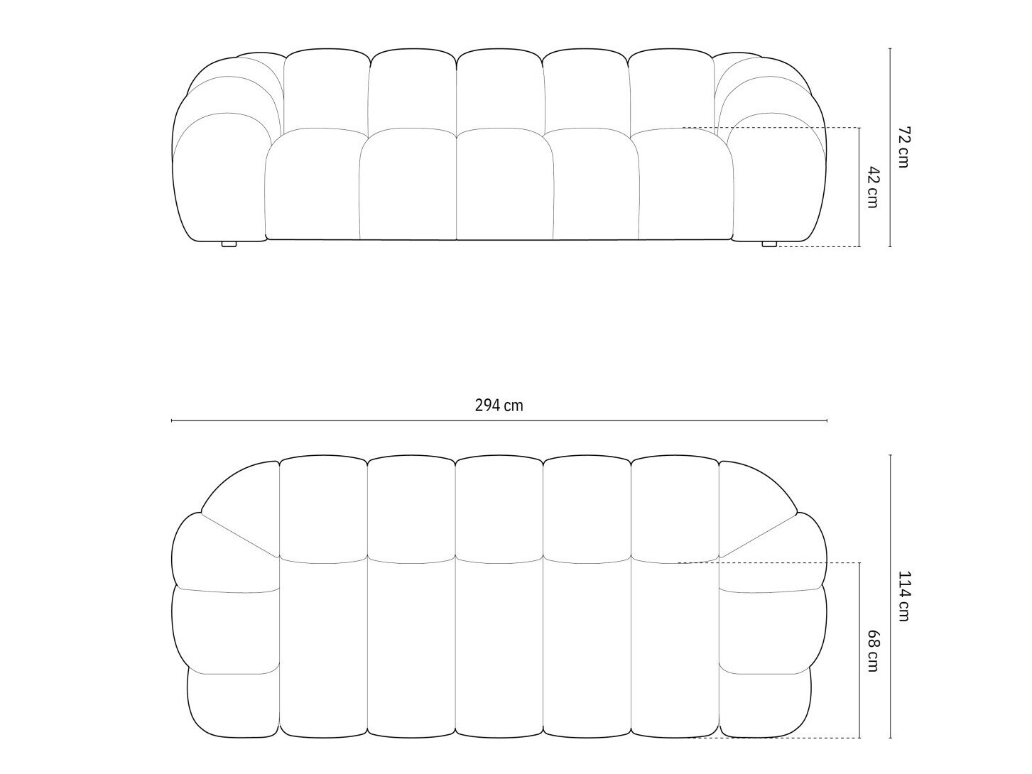 Dīvāns Cirnolu 102 (Bubble 15)