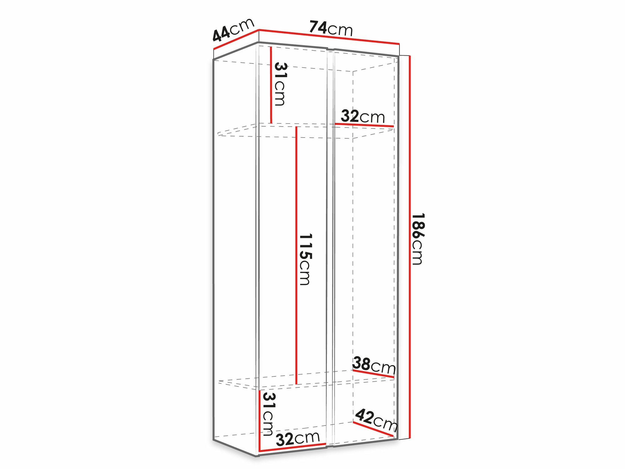 Skapis Hartford 395 (Balts)