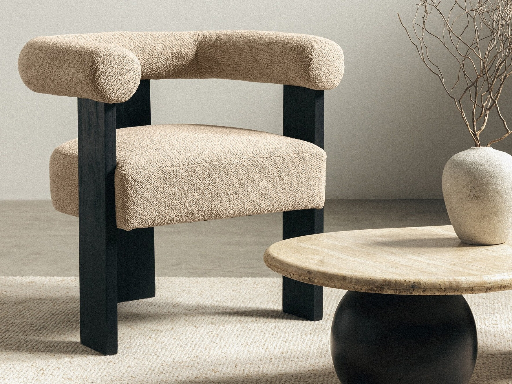 Krēsls Burleson 184 (Bēšs + Melns)