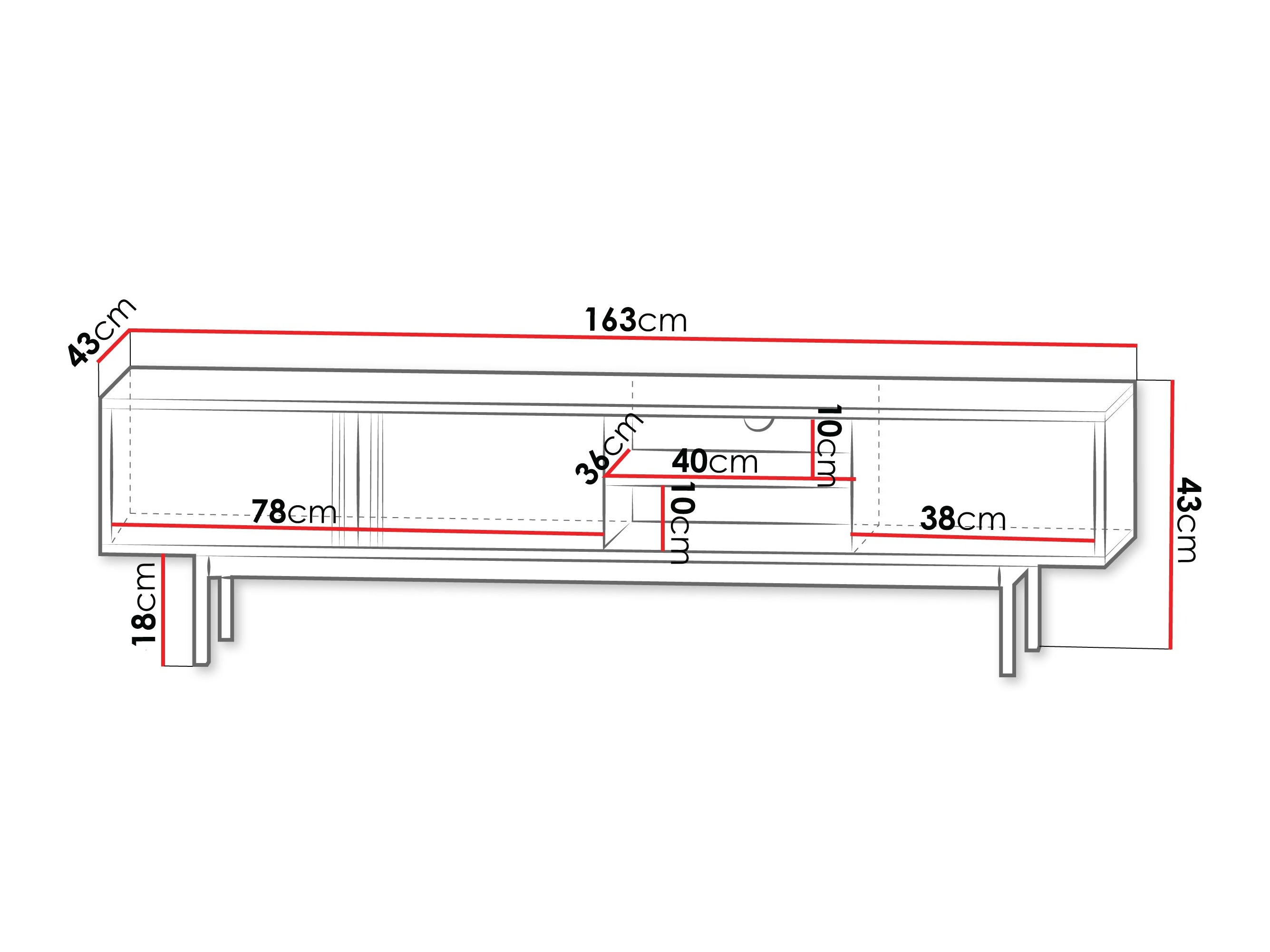 TV galds Levali 108 (Ozols)