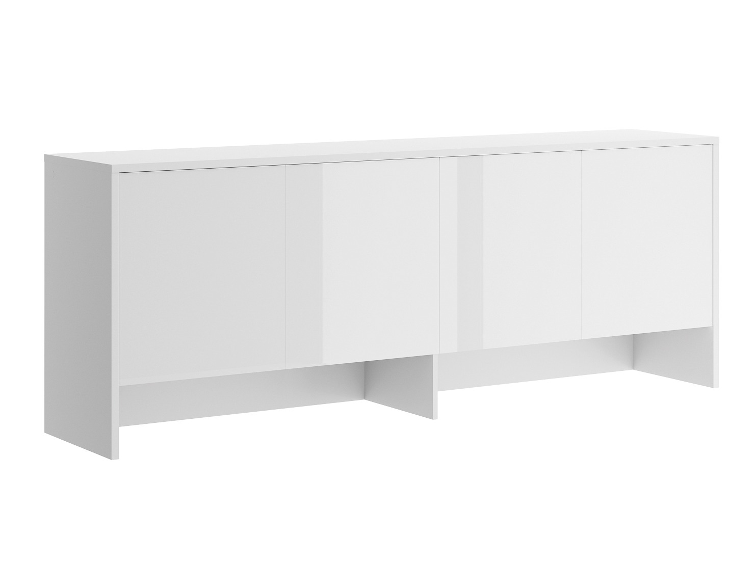 Skapis Concept Lenart IV (Balts + Glancēts balts)
