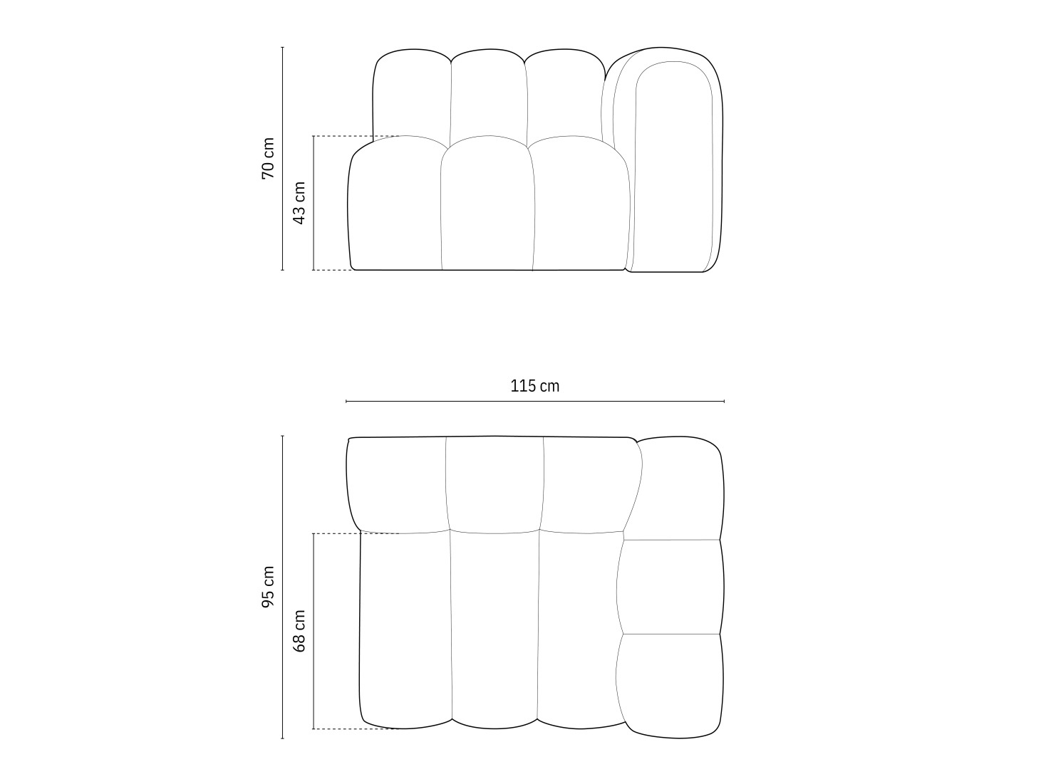 Moduļu krēsls Cirleve 110 (Salvador 19)