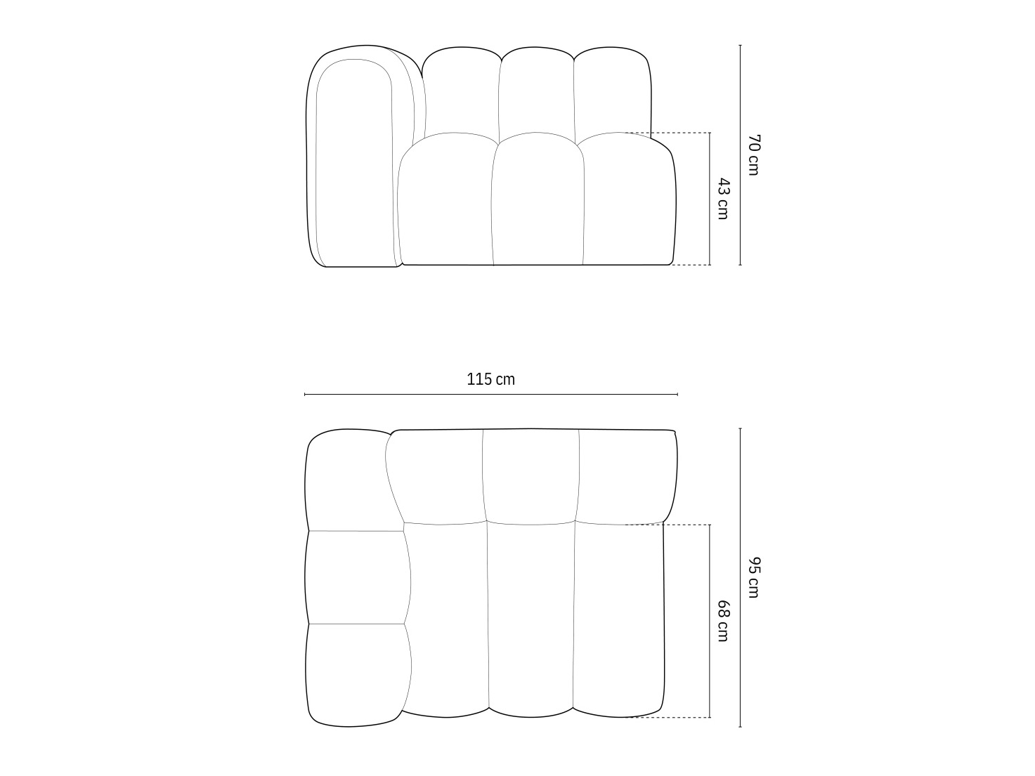 Moduļu krēsls Cirleve 110 (Salvador 12)