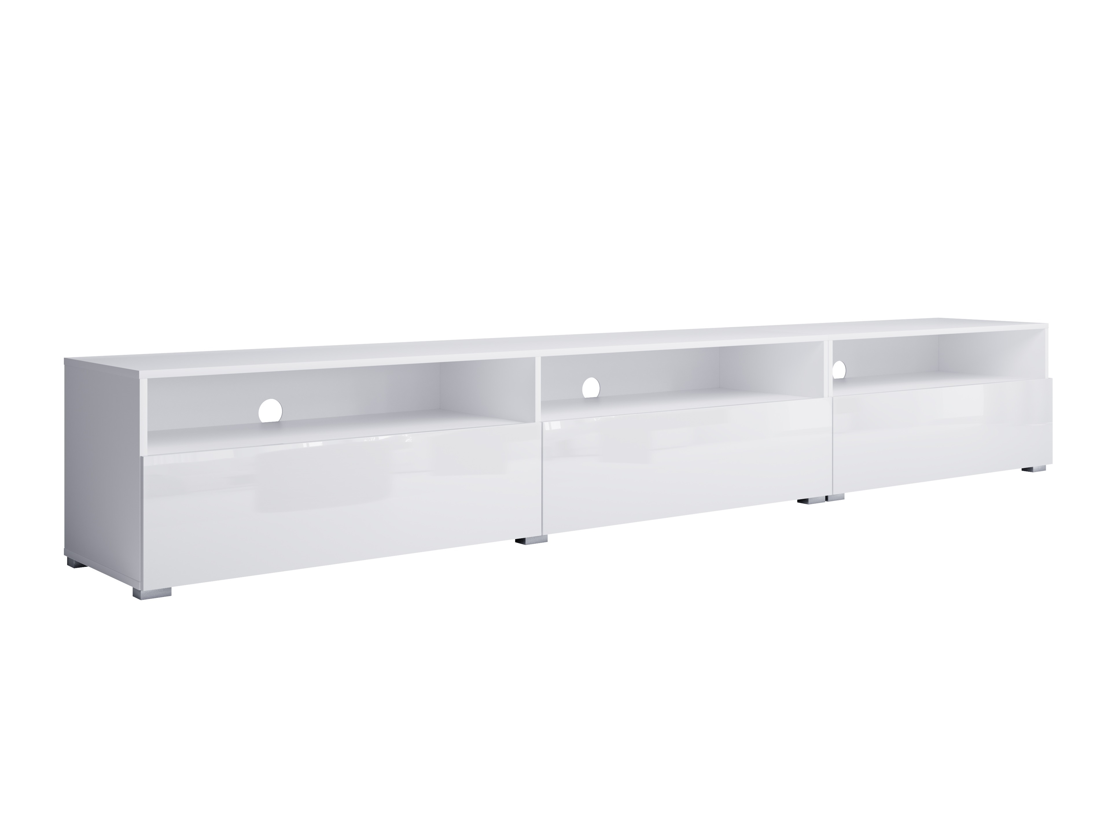 TV galds Serodeu 105 (Balts + Glancēts balts)