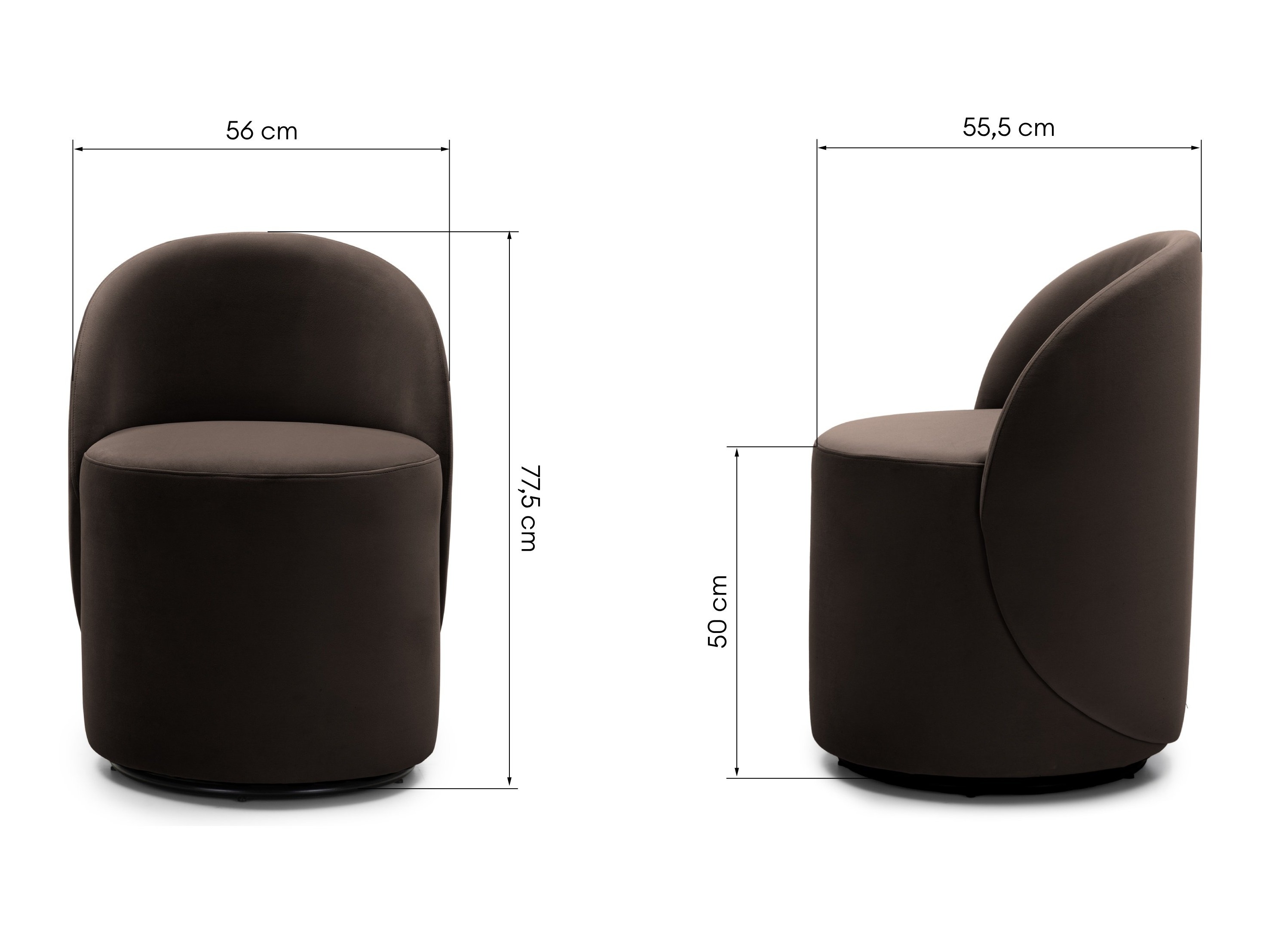 Atpūtas krēsls Burleson 299 (Tumši brūns)