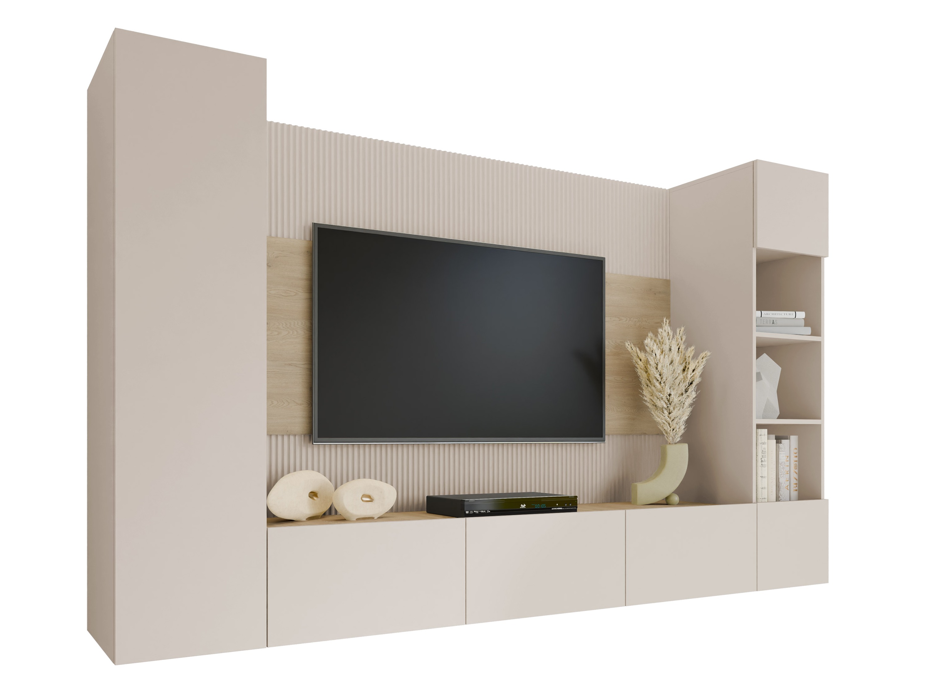 Viesistabas komplekts Comfivo Salix IV (Bēšs + Kremonas ozols)