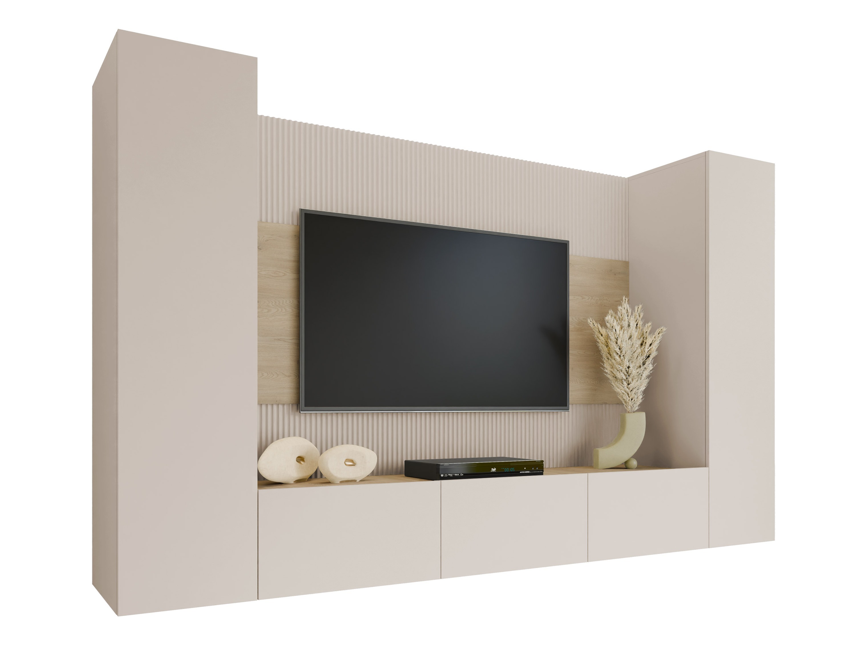 Viesistabas komplekts Comfivo Salix V (Bēšs + Kremonas ozols)