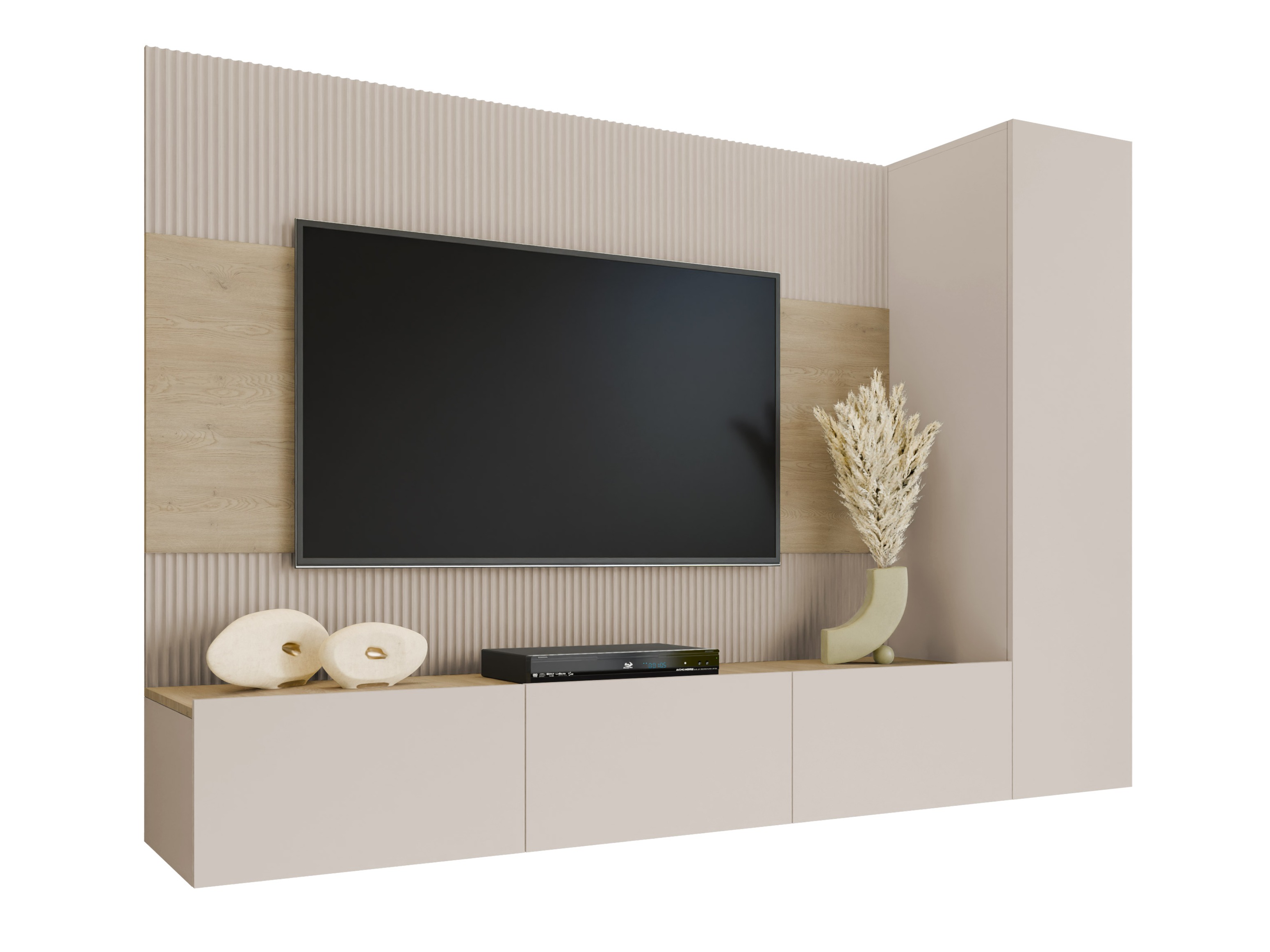 Viesistabas komplekts Comfivo Salix VI (Bēšs + Kremonas ozols)