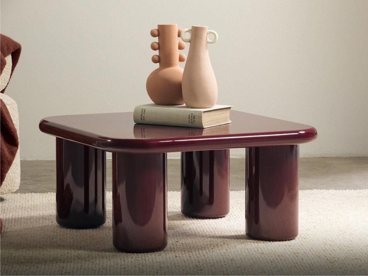 Žurnālu galdiņš Burleson 331 (Bordo)