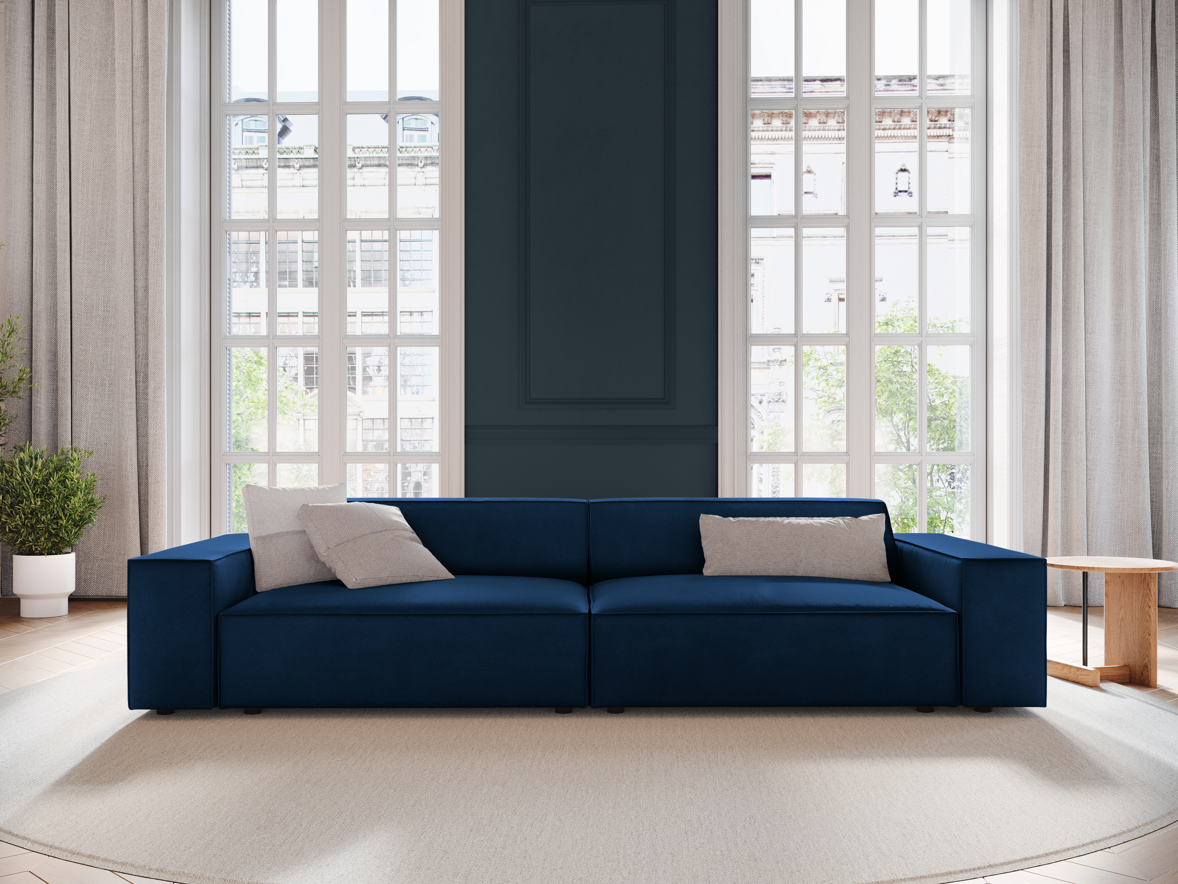 Moduļu dīvāns Lomcalu 105 (Bluvel 86)