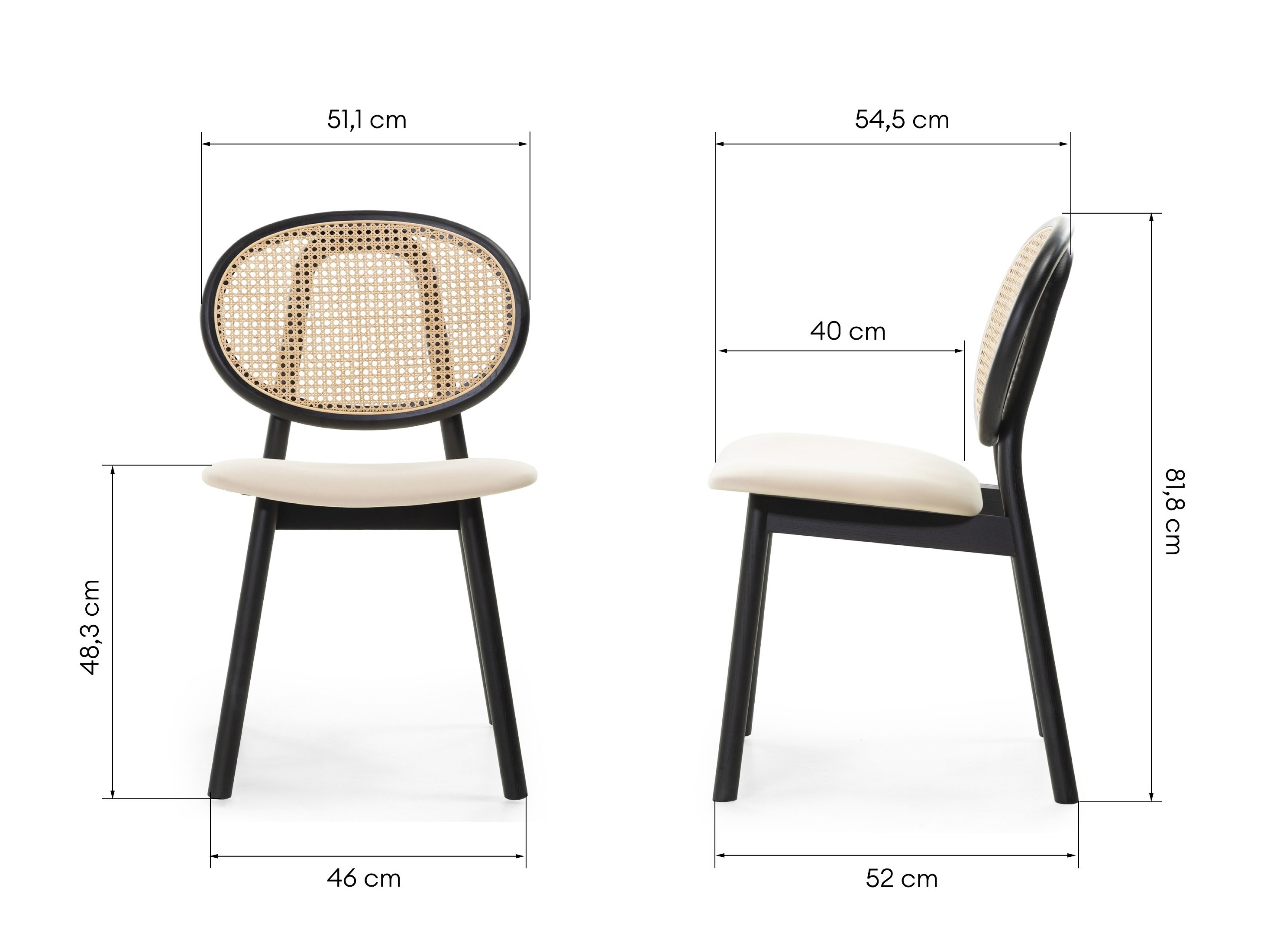 Krēsls Burleson 347 (Melns + Bēšs)