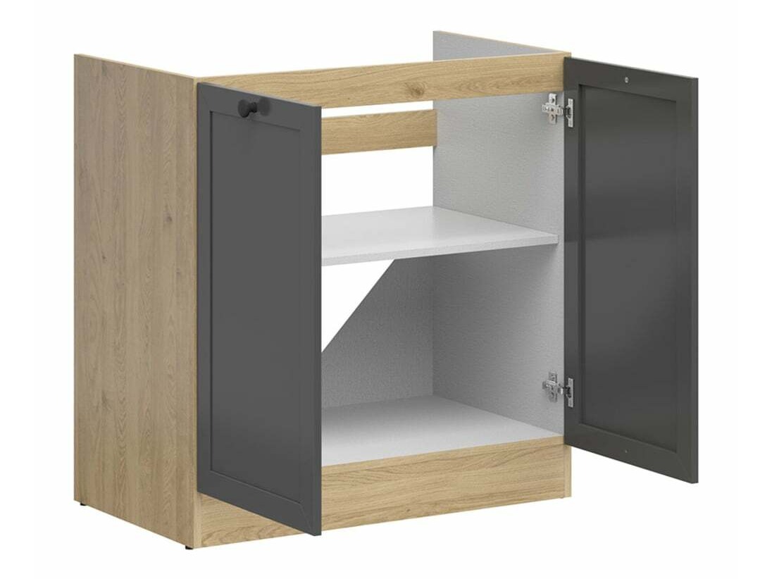 Moduļu skapis izlietnei ar durvīm Classic Grey Oak 101