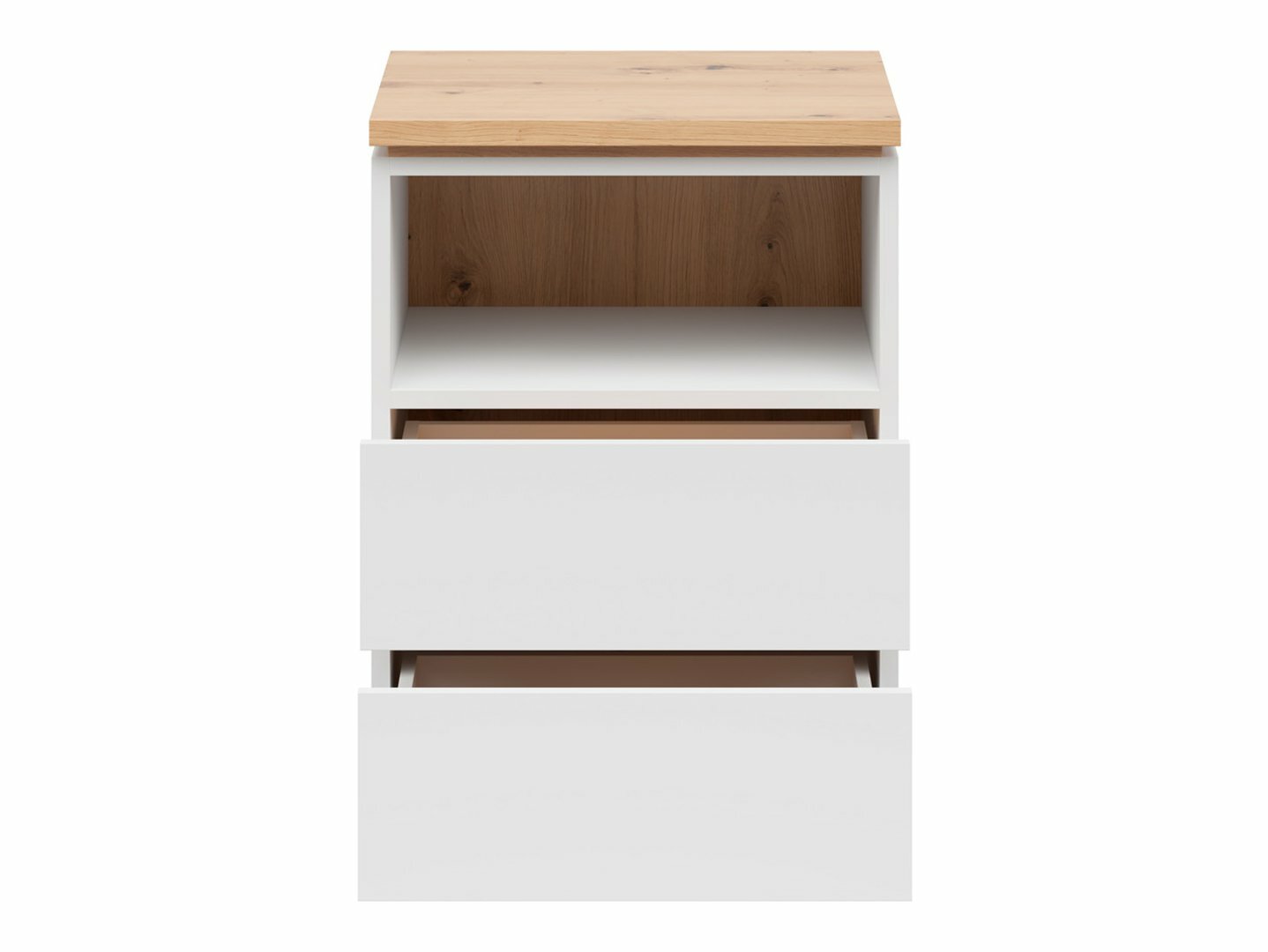 Naktsgaldiņš Cirfelo 114 (Balts + Artisan ozols)