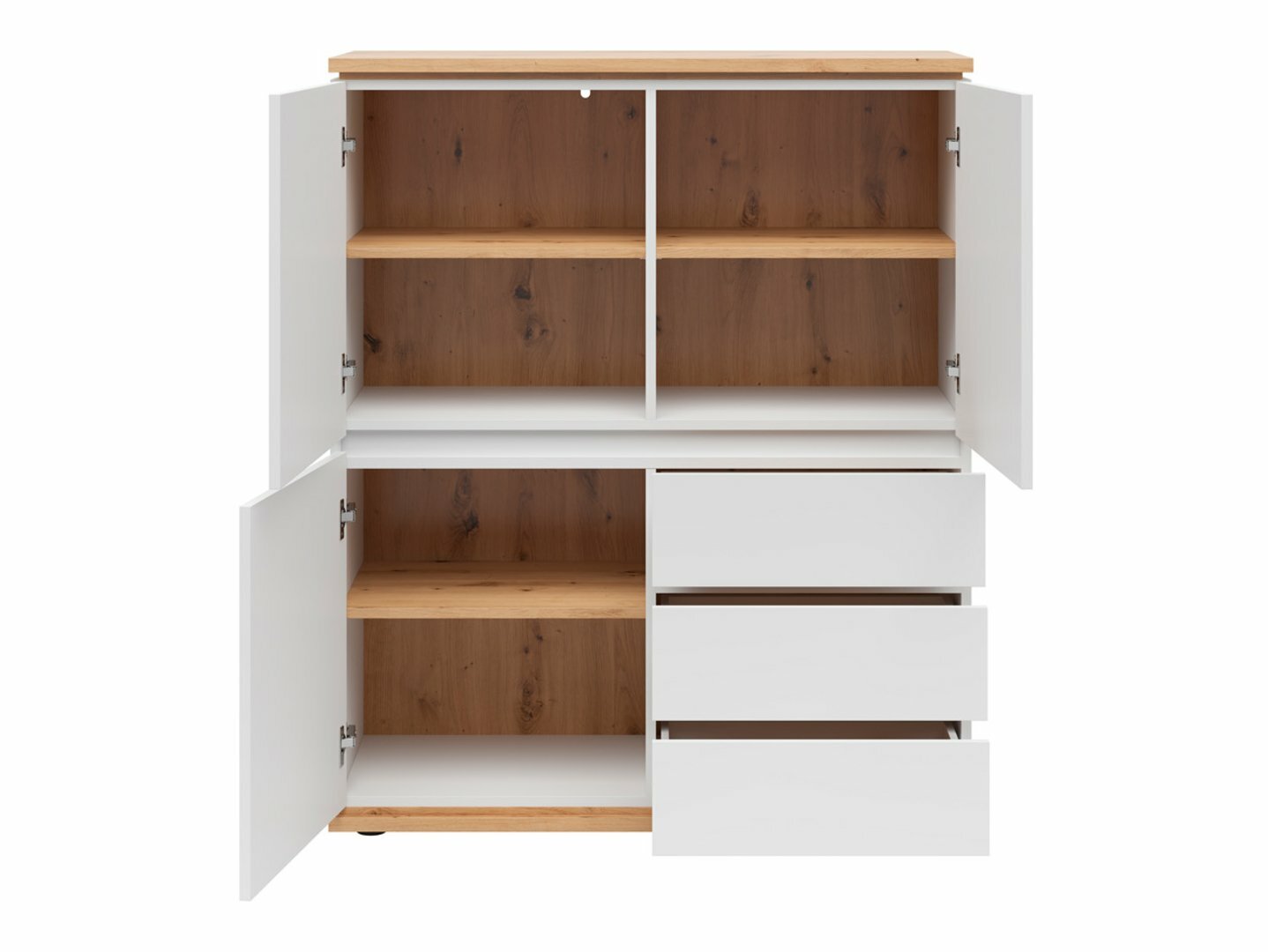 Kumode Cirfelo 115 (Balts + Artisan ozols)