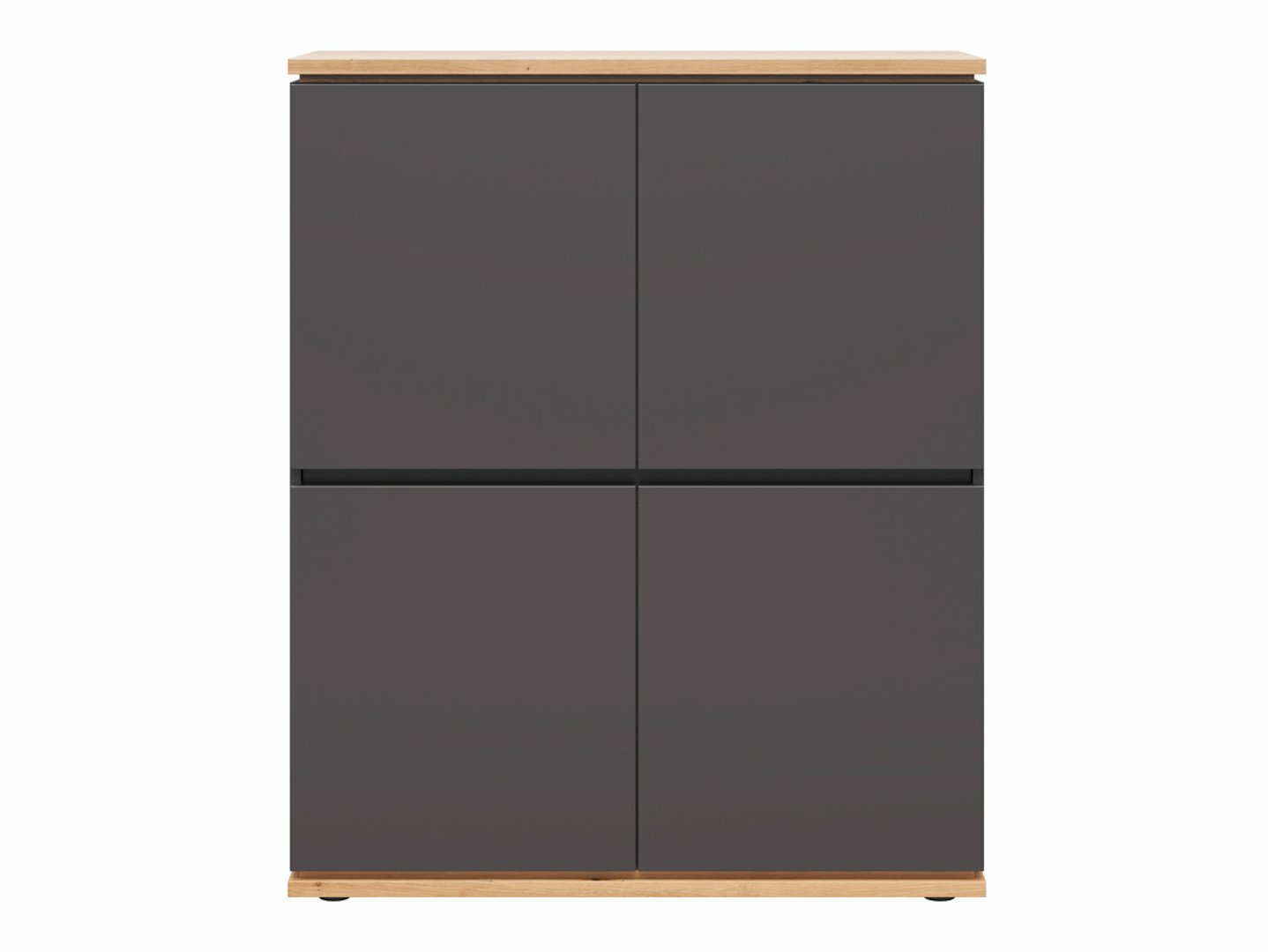 Skapis Cirfelo 116 (Grafīts + Artisan ozols)
