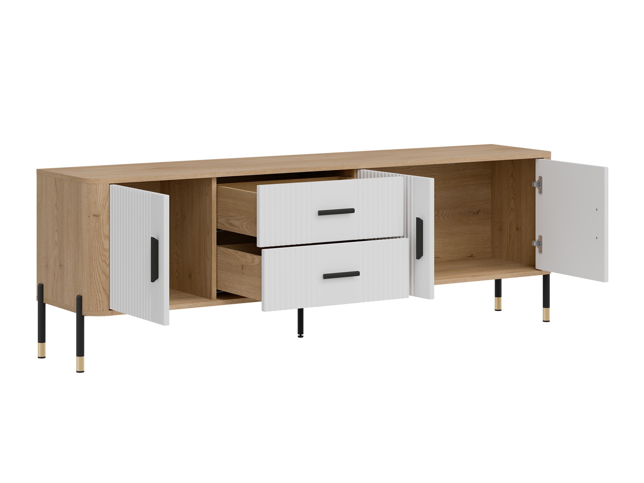 TV galds Flosora 105 (Balts)