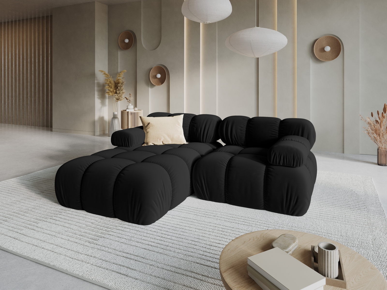 Moduļu stūra dīvāns Caltenu 105 (Bluvel 19)