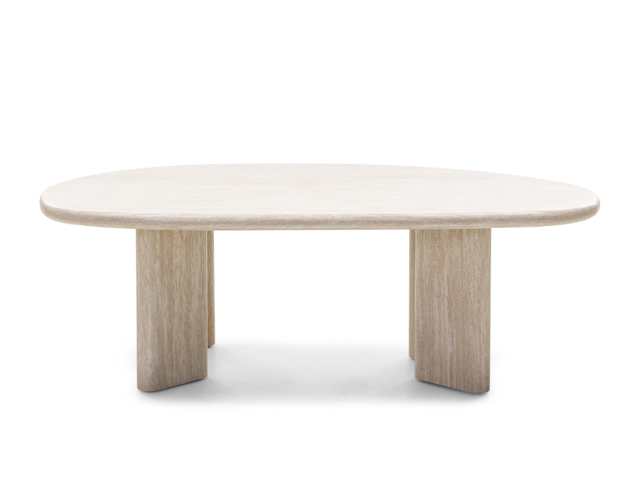 Žurnālu galdiņš Burleson 476 (Gaišs Travertine)