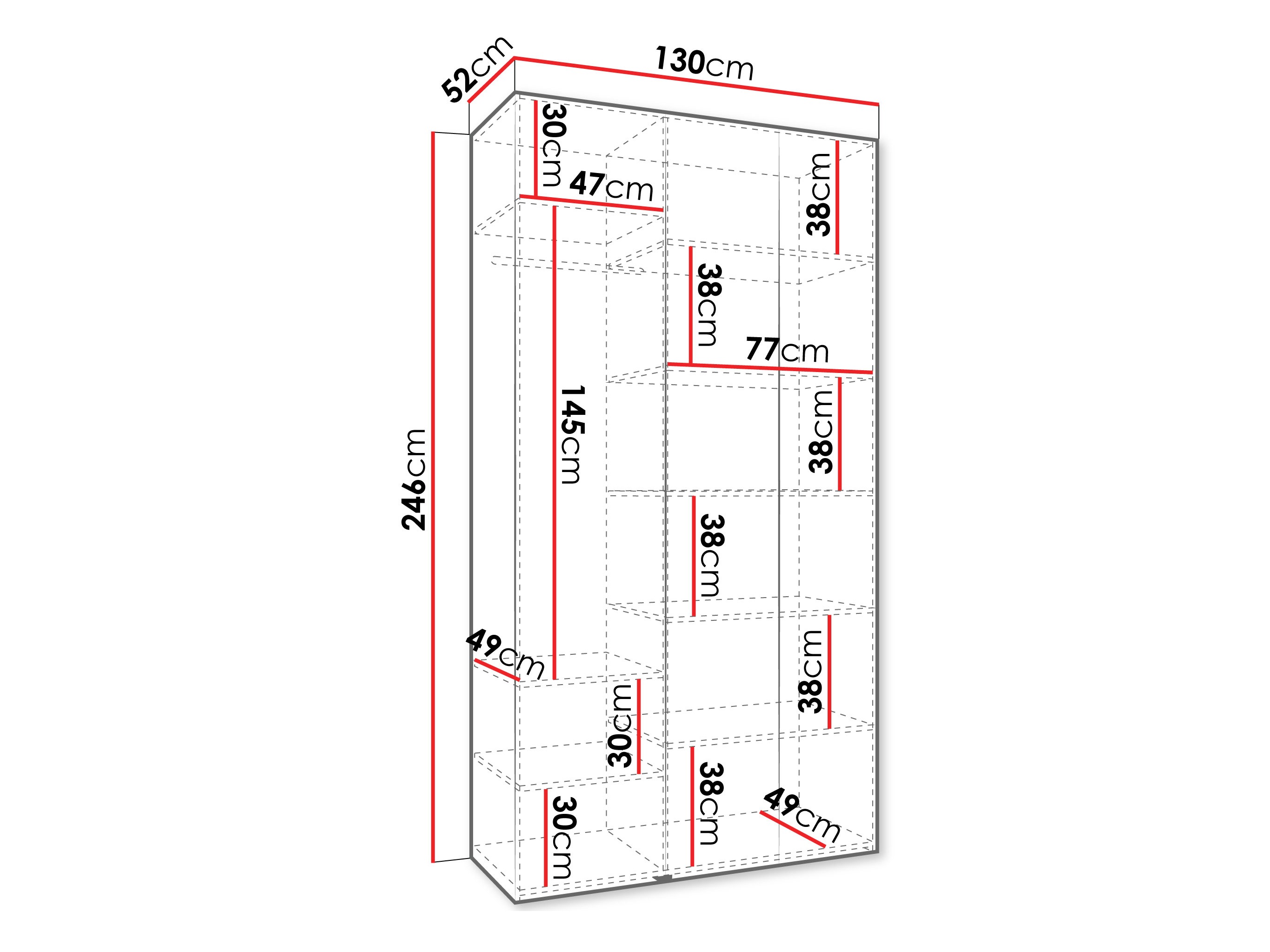 Skapis Hartford 563 (Balts)